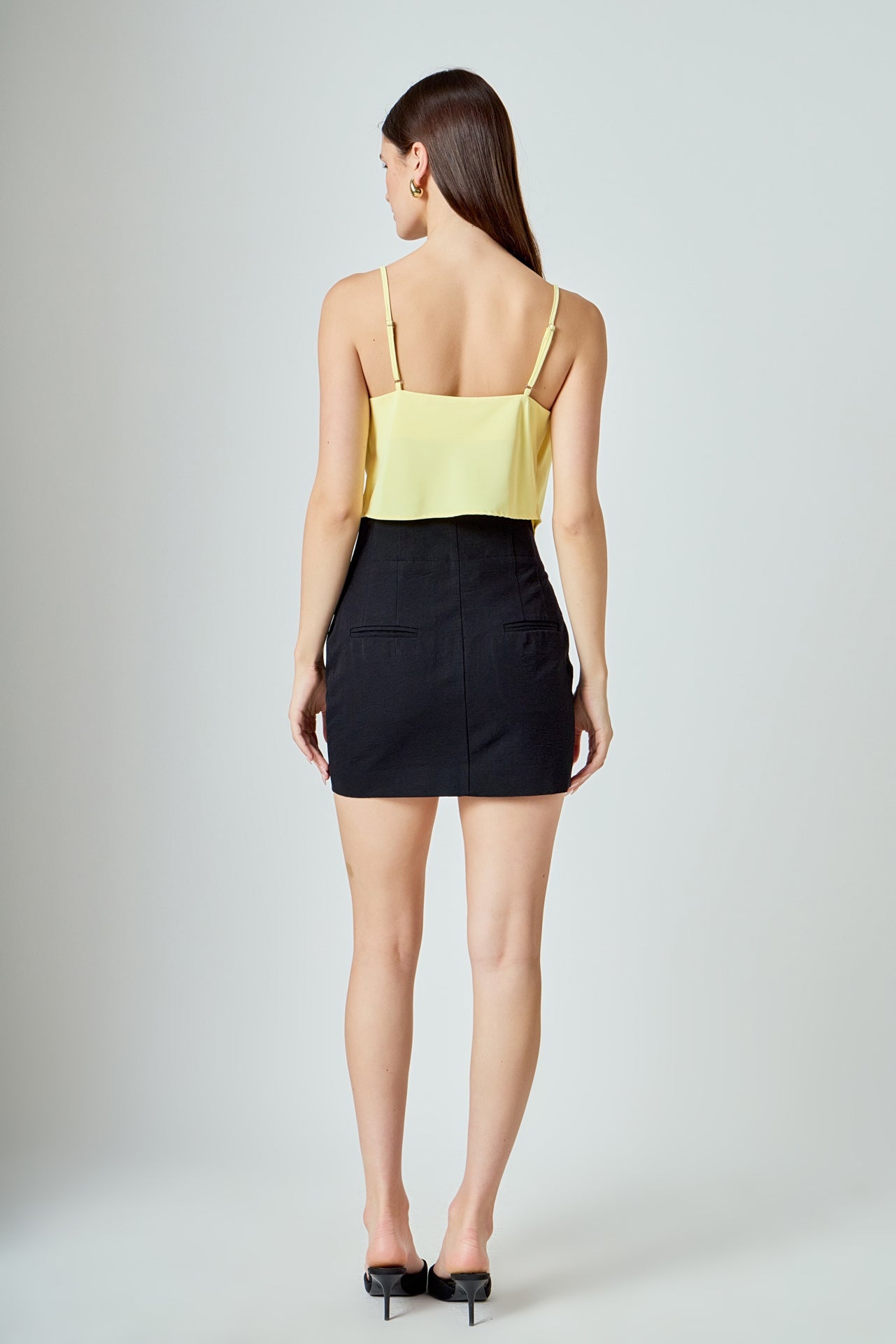 ENDLESS ROSE - Cowl Neck Cropped Cami - TOPS available at Objectrare