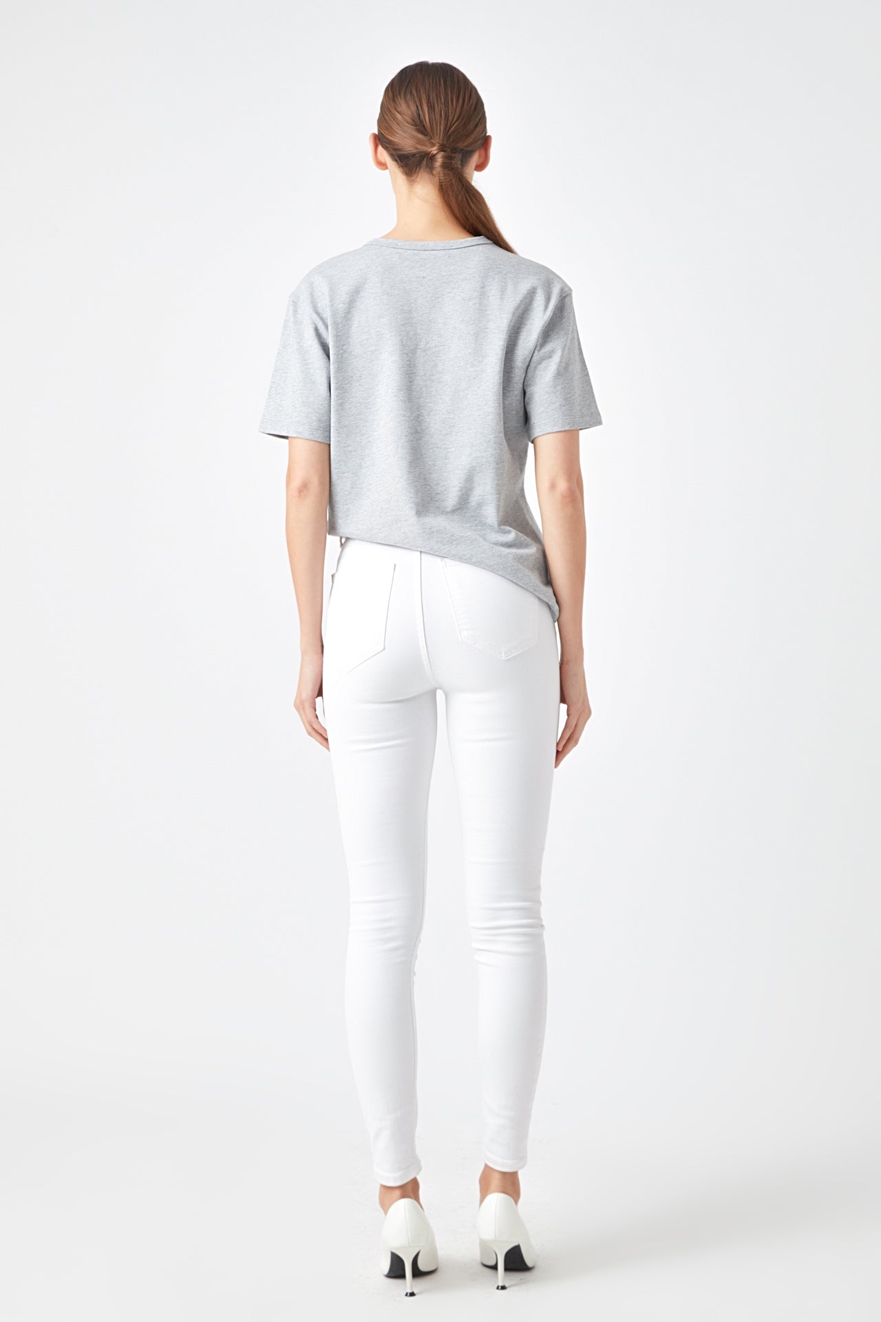 Love Jewel Embroidered Patch Top