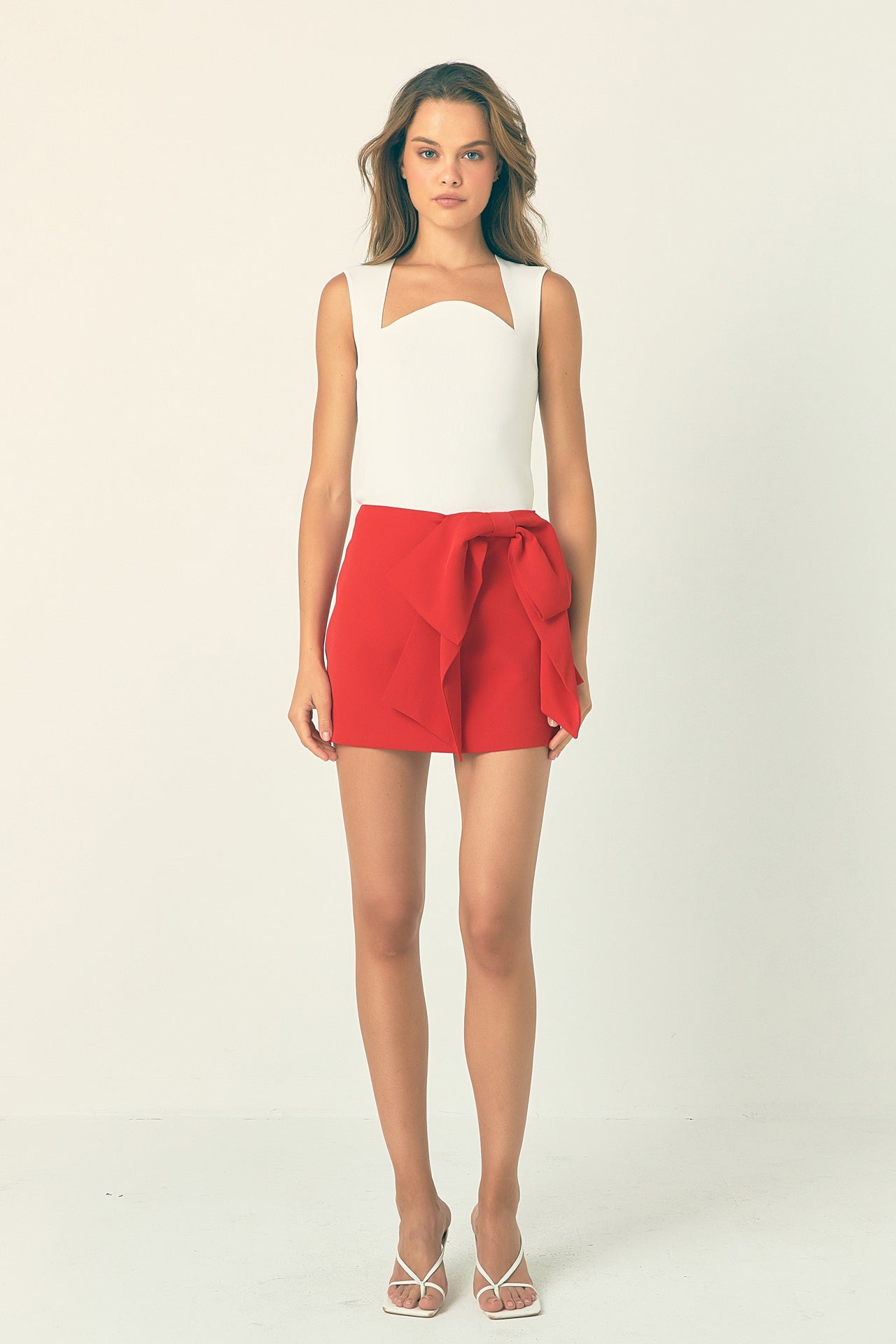 ENDLESS ROSE - Bow Mini Skort - SKORTS available at Objectrare