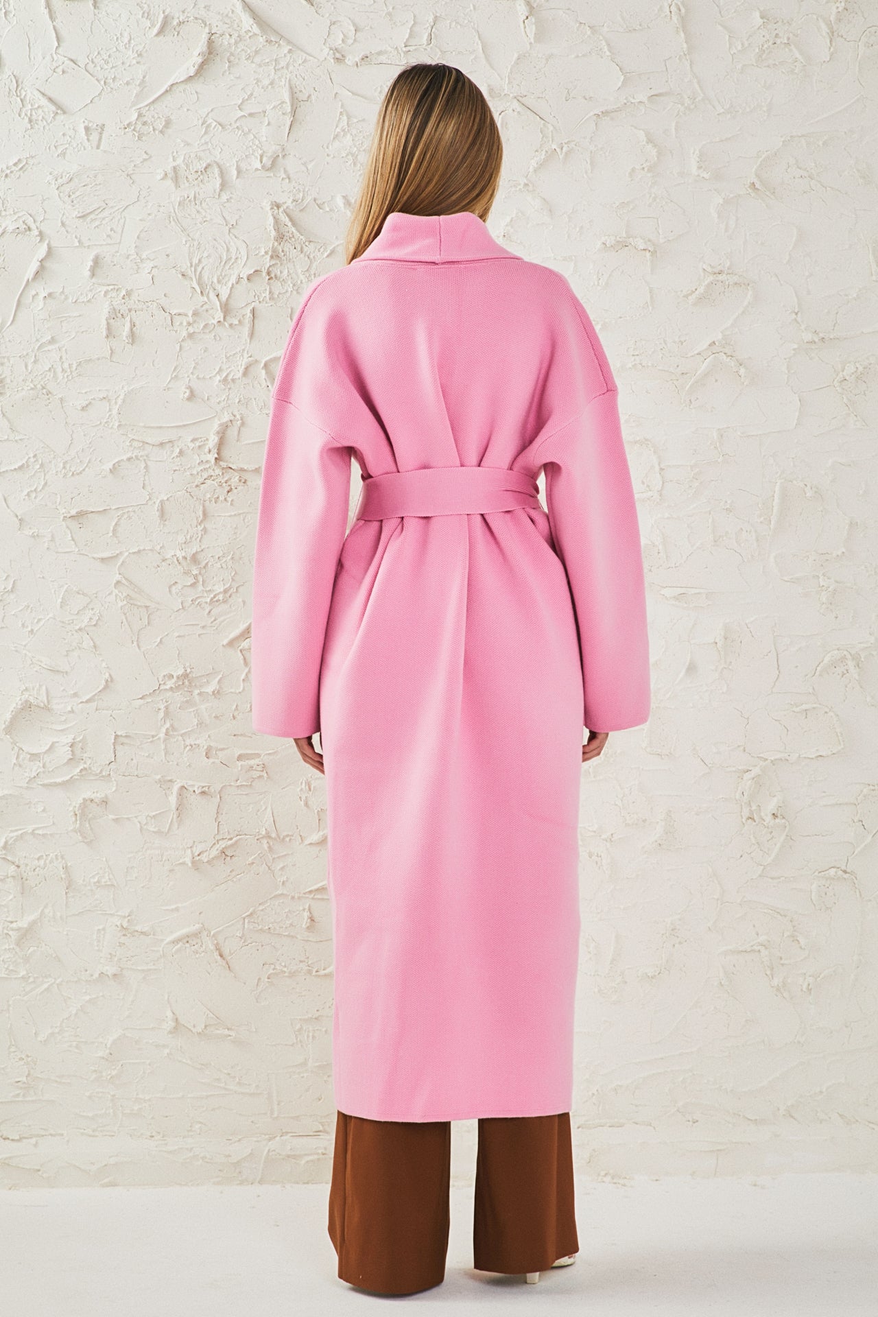 ENDLESS ROSE - Shawl Collar Oversize Long Cardigan - SWEATERS & KNITS available at Objectrare