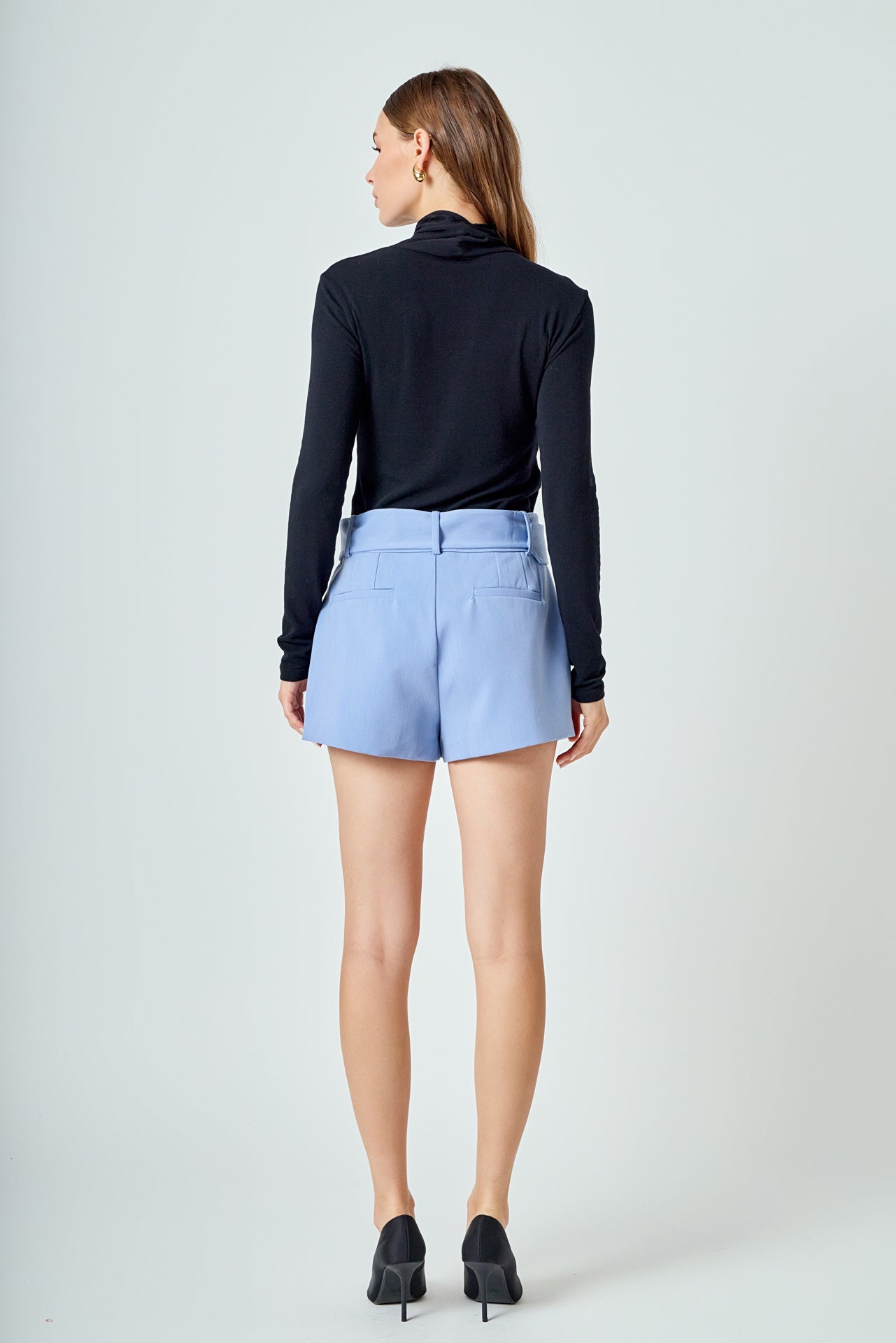 ENDLESS ROSE - Belted Mini Shorts - SHORTS available at Objectrare