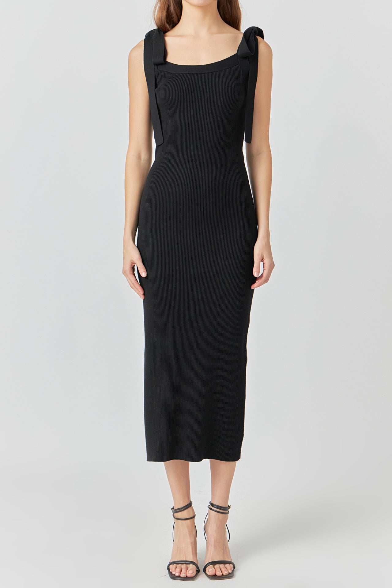 ENDLESS ROSE - Solid Knit Midi Dress - DRESSES available at Objectrare