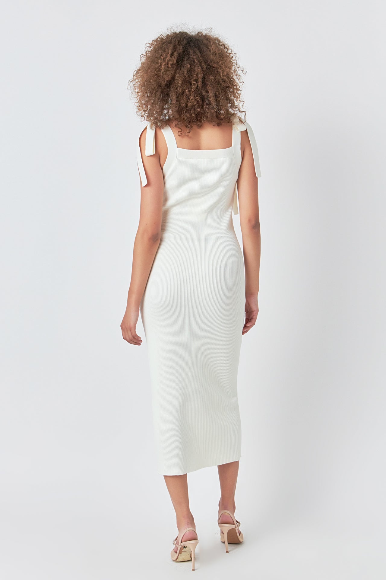 ENDLESS ROSE - Solid Knit Midi Dress - DRESSES available at Objectrare