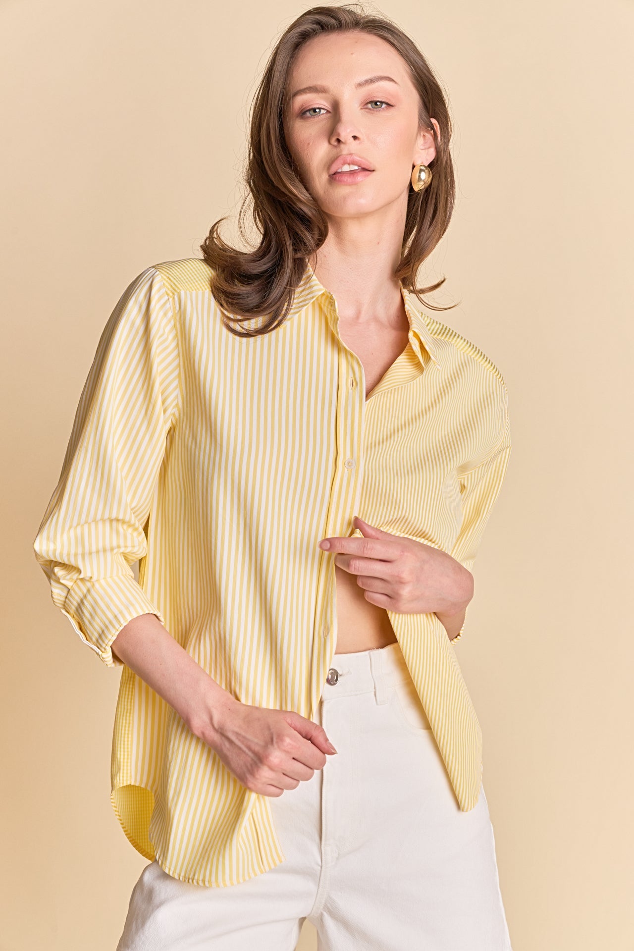 ENGLISH FACTORY - Stripe Colorblock Shirts - SHIRTS & BLOUSES available at Objectrare