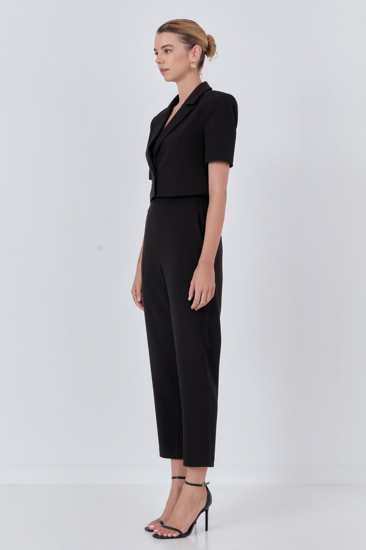 ENDLESS ROSE - Cropped Short Sleeve Blazer - BLAZERS available at Objectrare