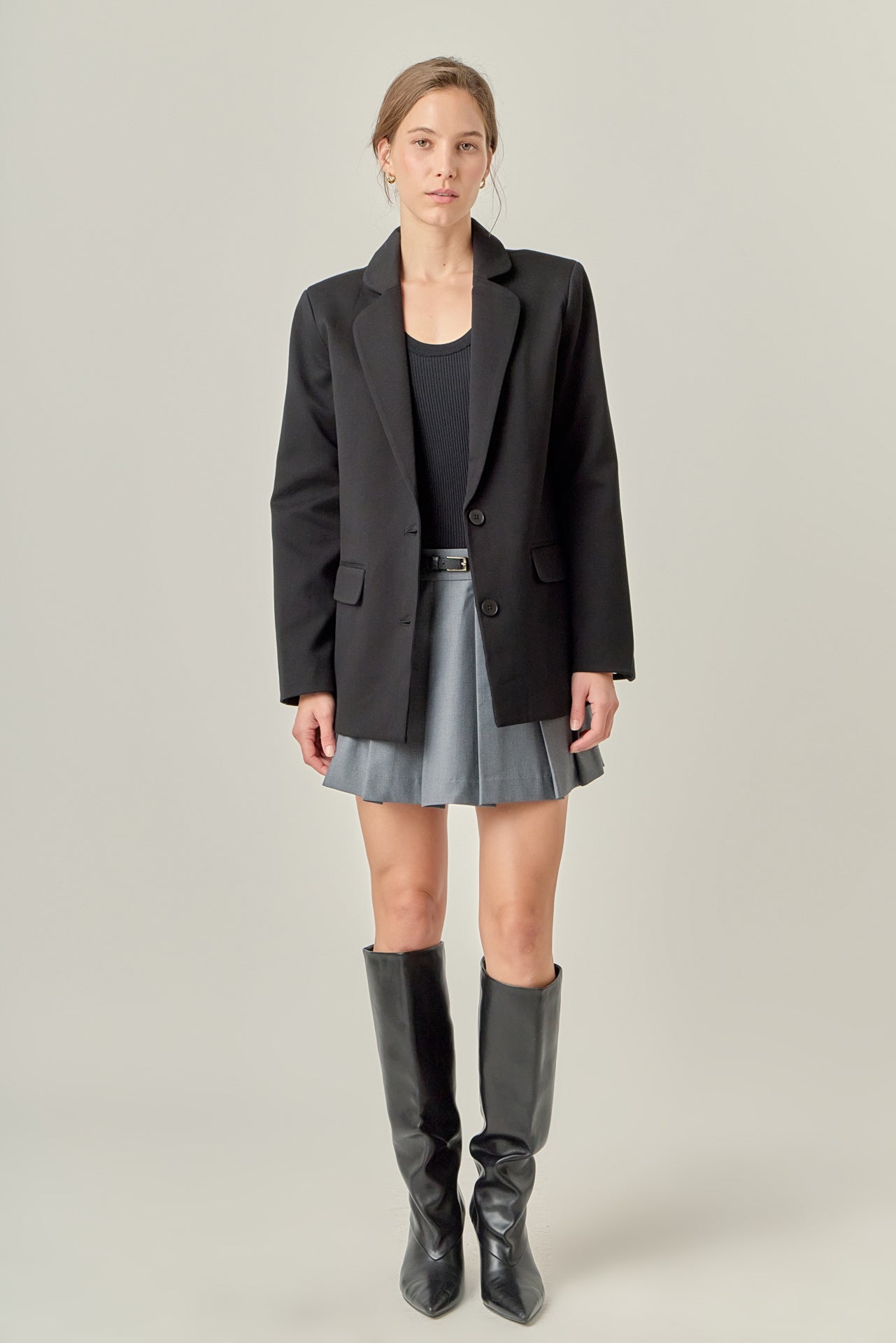 ENGLISH FACTORY - Terry Round Collared Blazer - BLAZERS available at Objectrare