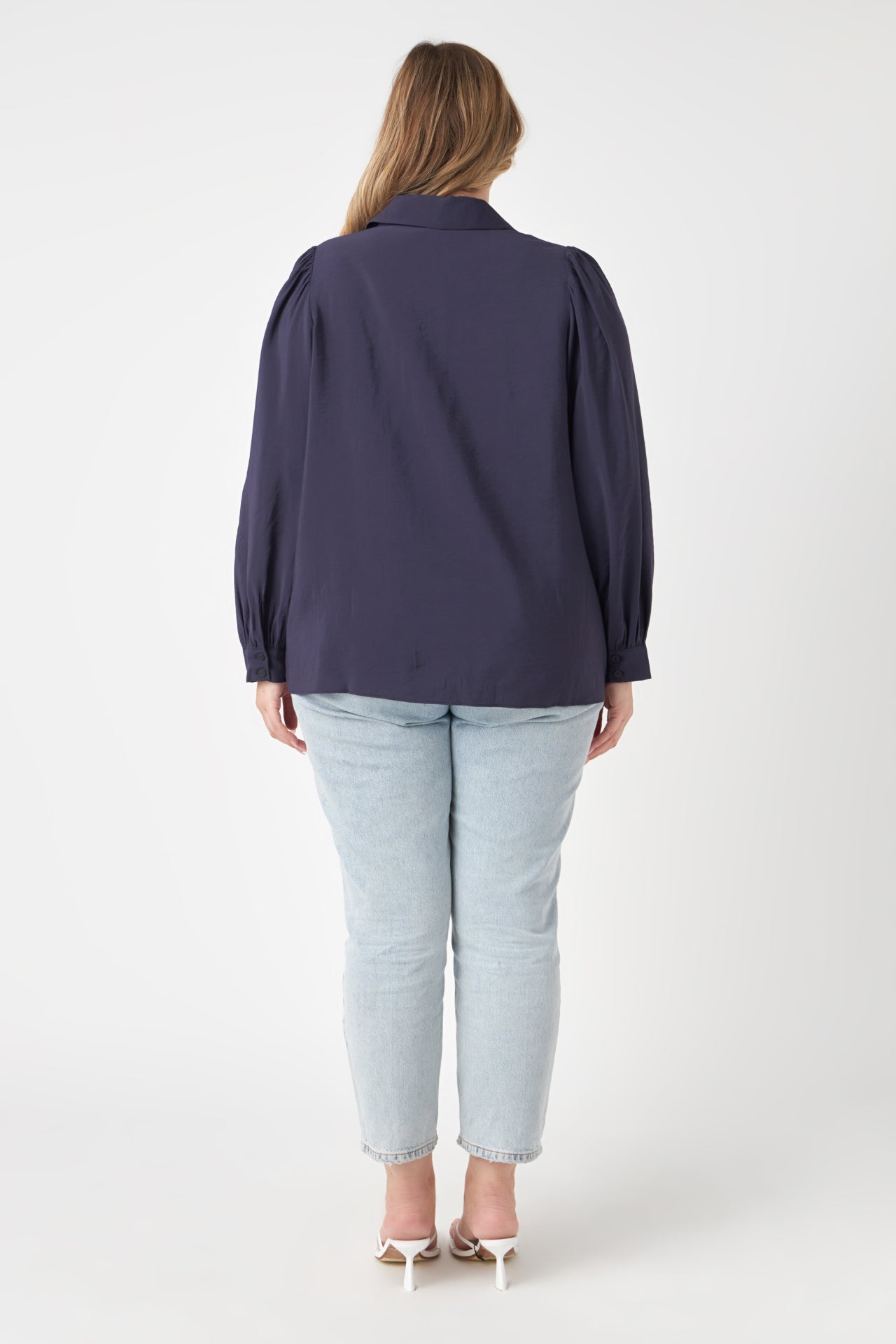 ENGLISH FACTORY - Scallop Collared Dress Shirt - TOPS available at Objectrare