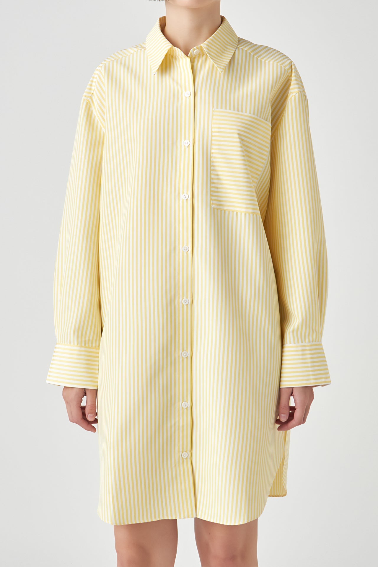 ENGLISH FACTORY - Striped Shirt Dress - DRESSES available at Objectrare