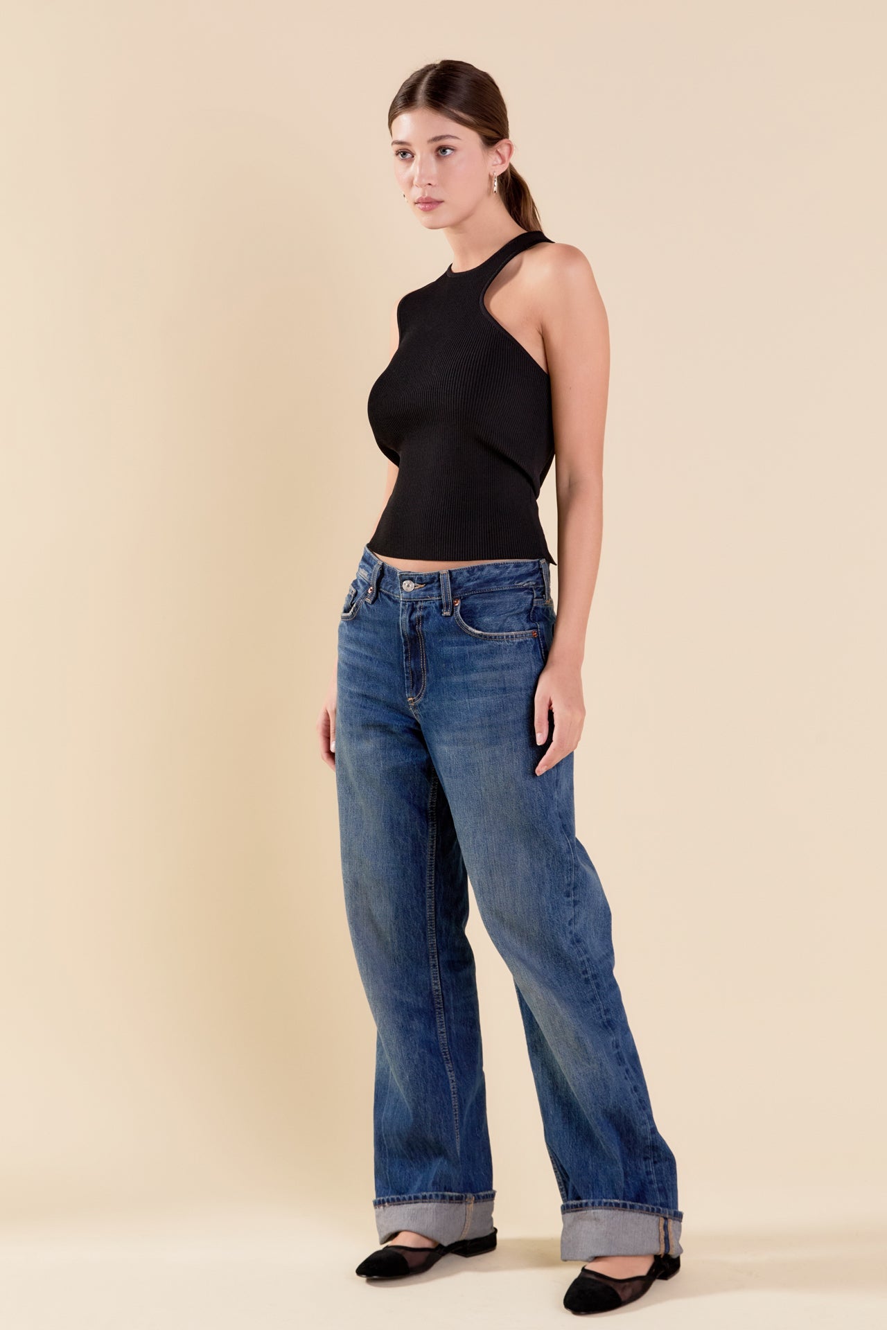 ENDLESS ROSE - Cutout Knit Top - TOPS available at Objectrare