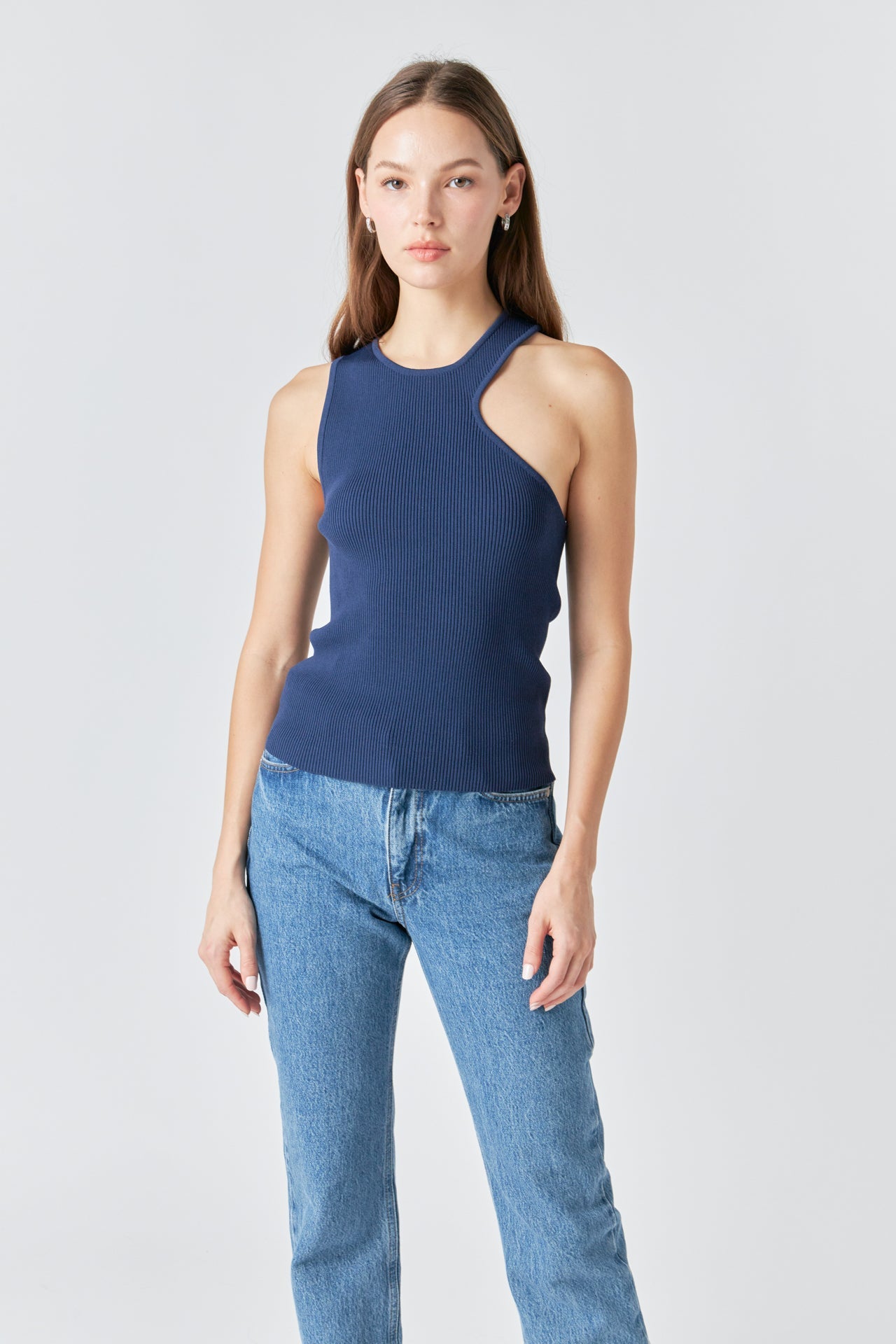 ENDLESS ROSE - Cutout Knit Top - TOPS available at Objectrare