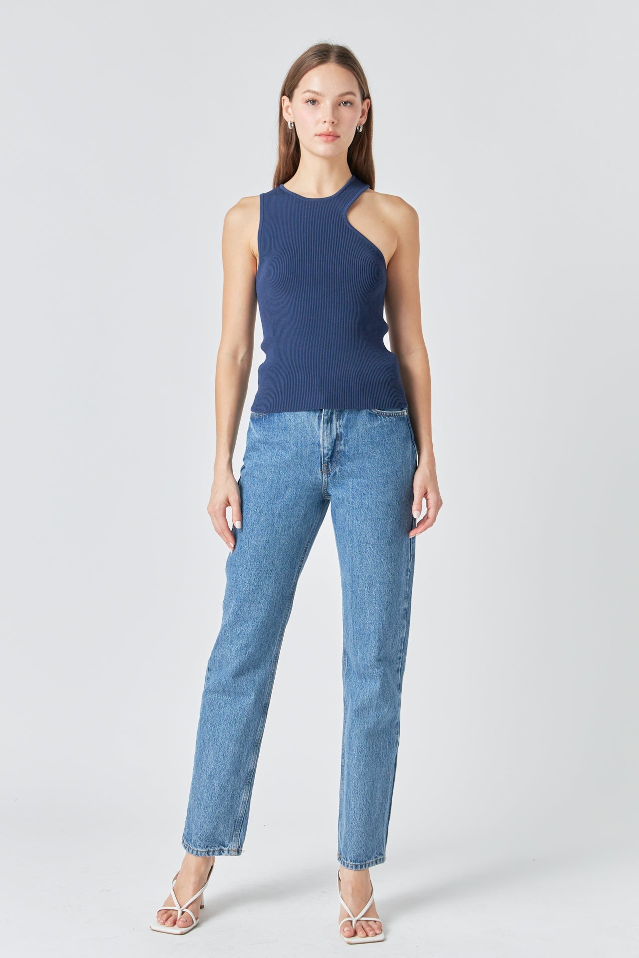 ENDLESS ROSE - Cutout Knit Top - TOPS available at Objectrare