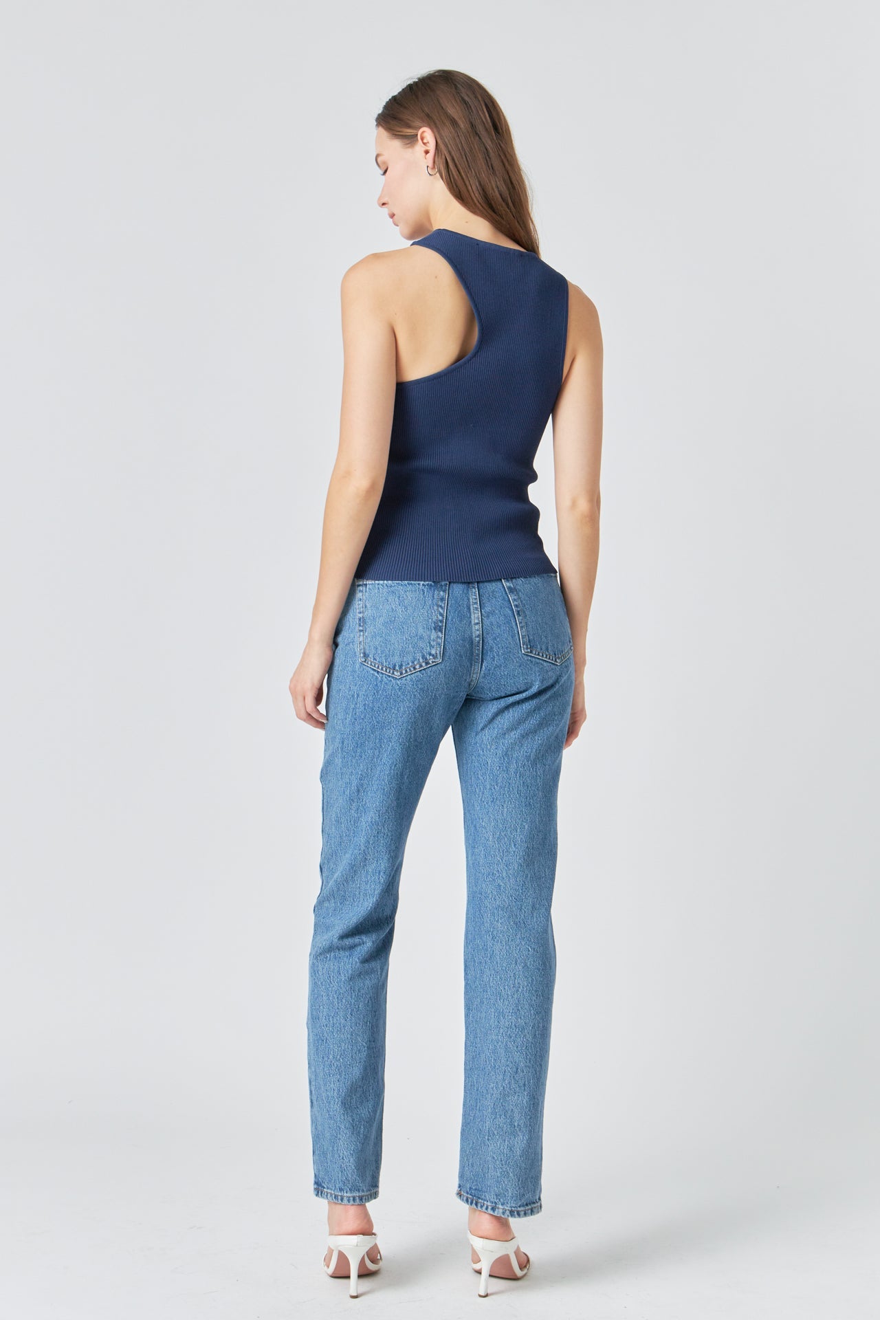 ENDLESS ROSE - Cutout Knit Top - TOPS available at Objectrare