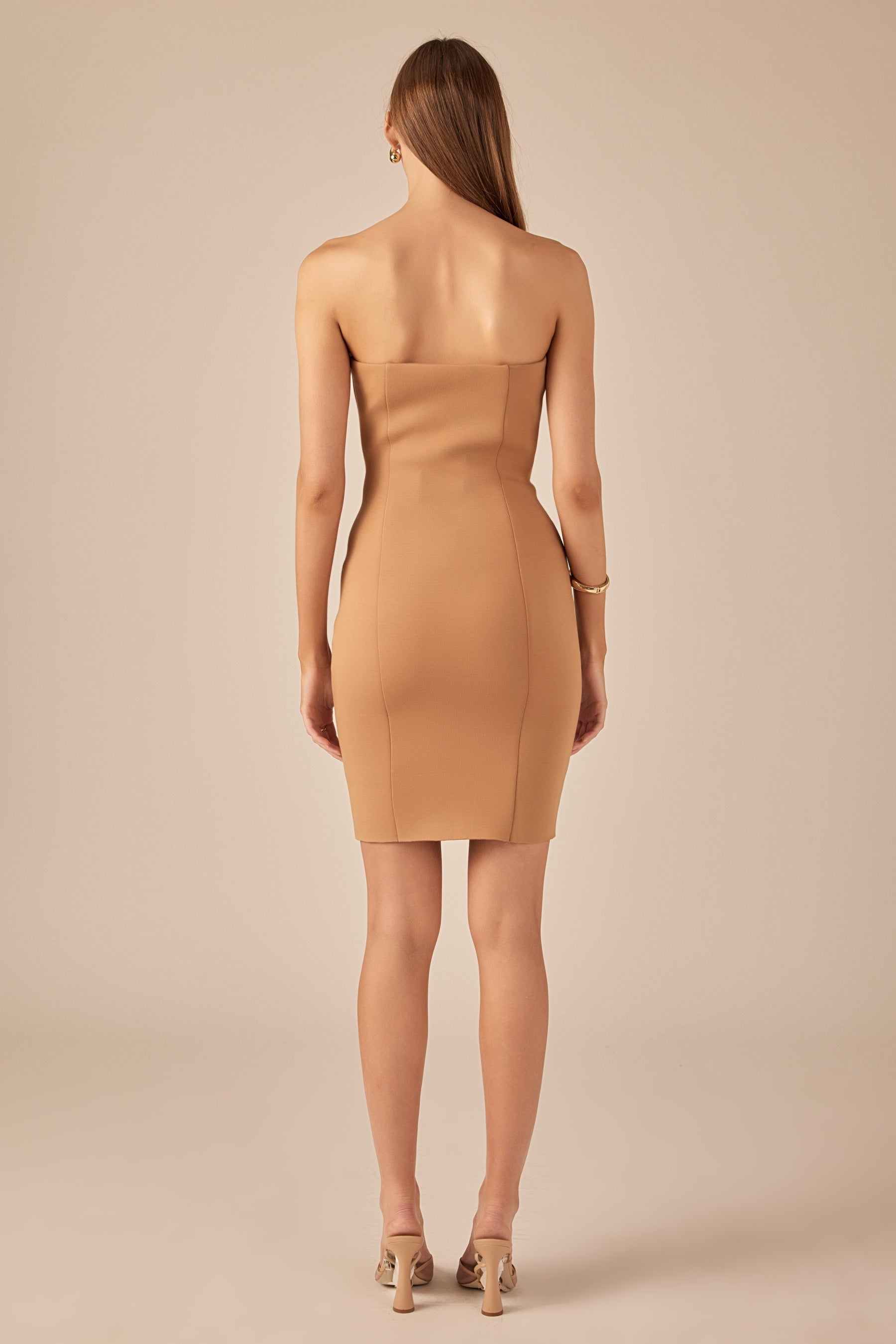 ENDLESS ROSE - Scuba Strapless Mini Dress - DRESSES available at Objectrare