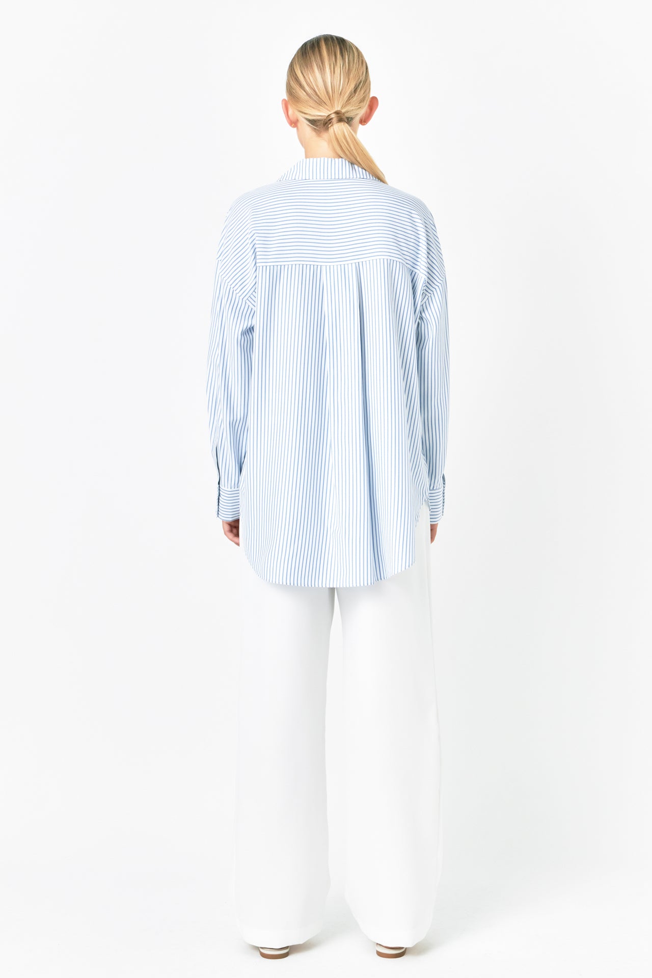 GREY LAB - Striped Dress Shirt - SHIRTS & BLOUSES available at Objectrare