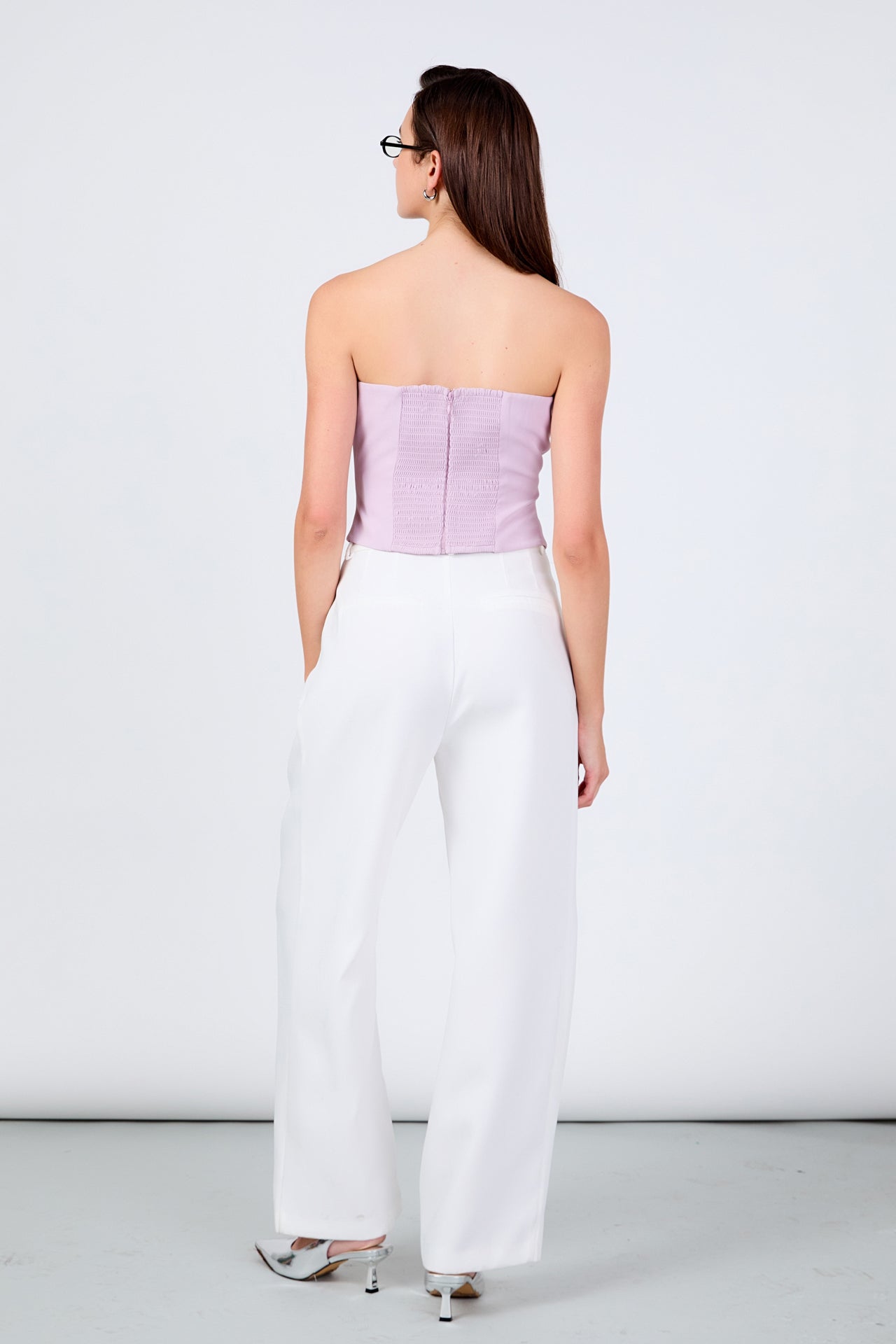 Strapless Rose Top