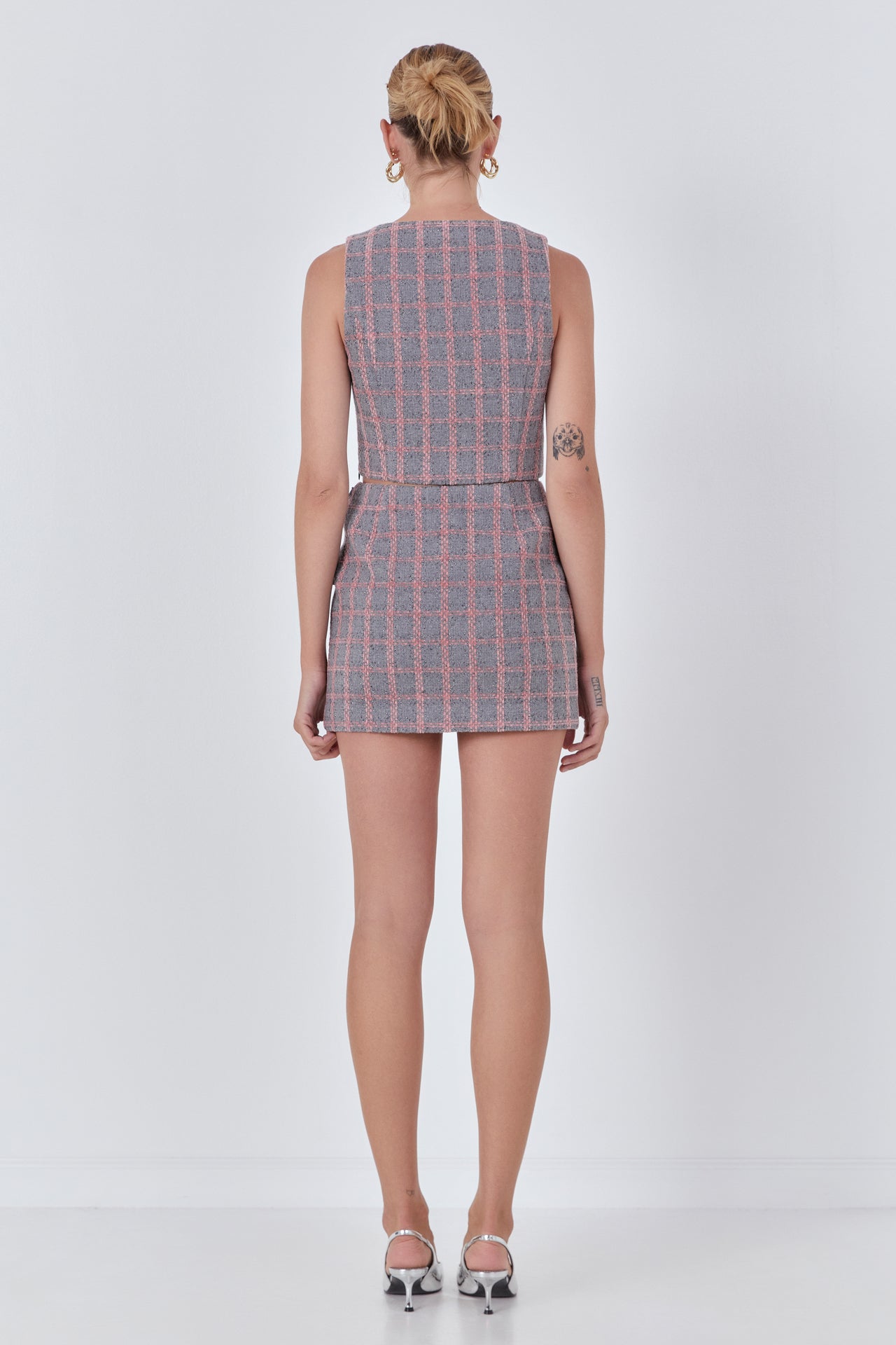 ENDLESS ROSE - Tweed Skirt - SKIRTS available at Objectrare