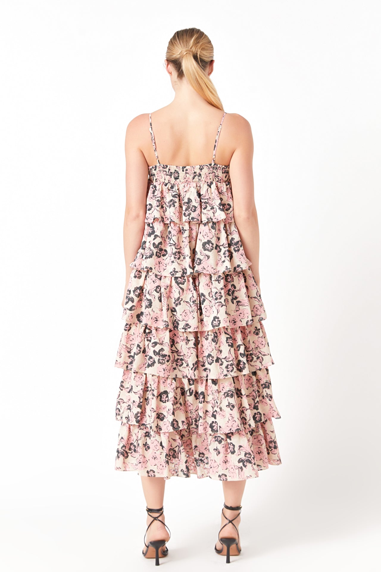 ENDLESS ROSE - Floral Tiered Maxi Dress - DRESSES available at Objectrare