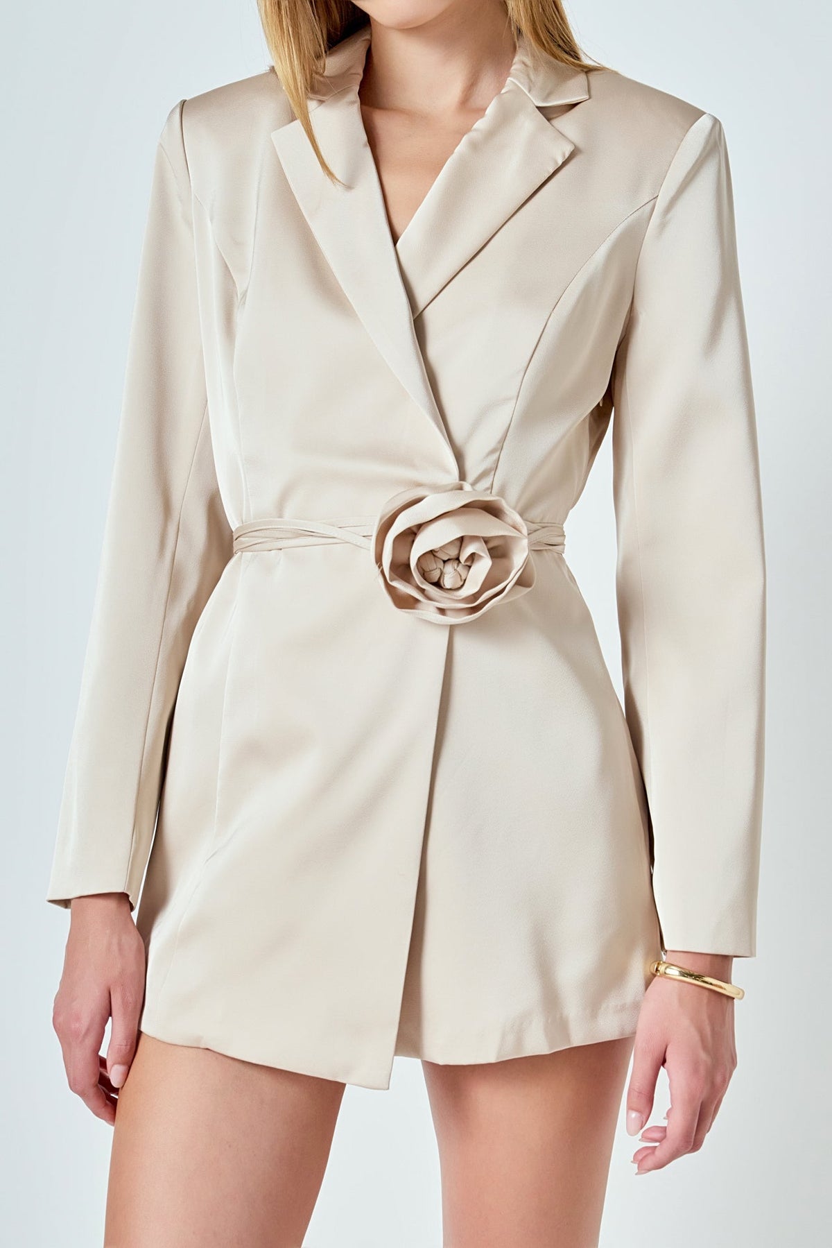 ENDLESS ROSE - Premium Corsage Tie Romper - ROMPERS available at Objectrare