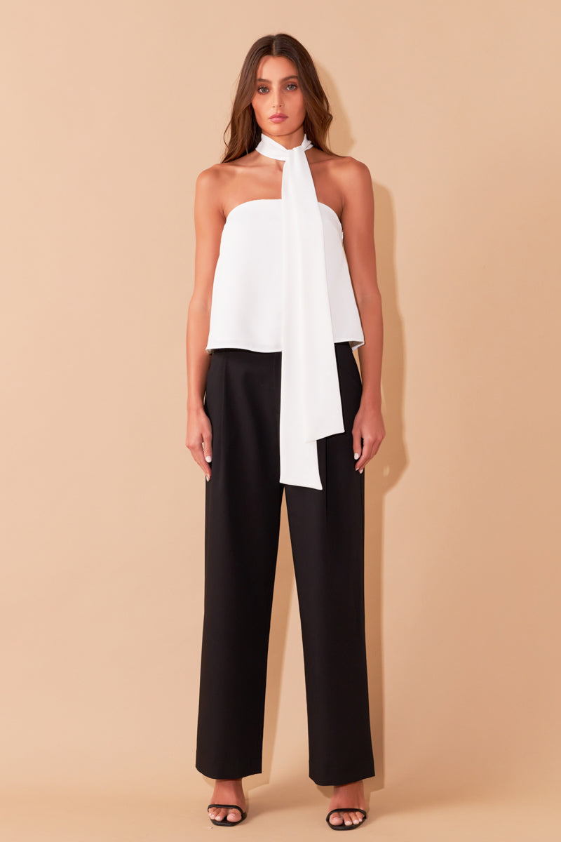 ENDLESS ROSE - Front Tie Strapless Top - TOPS available at Objectrare