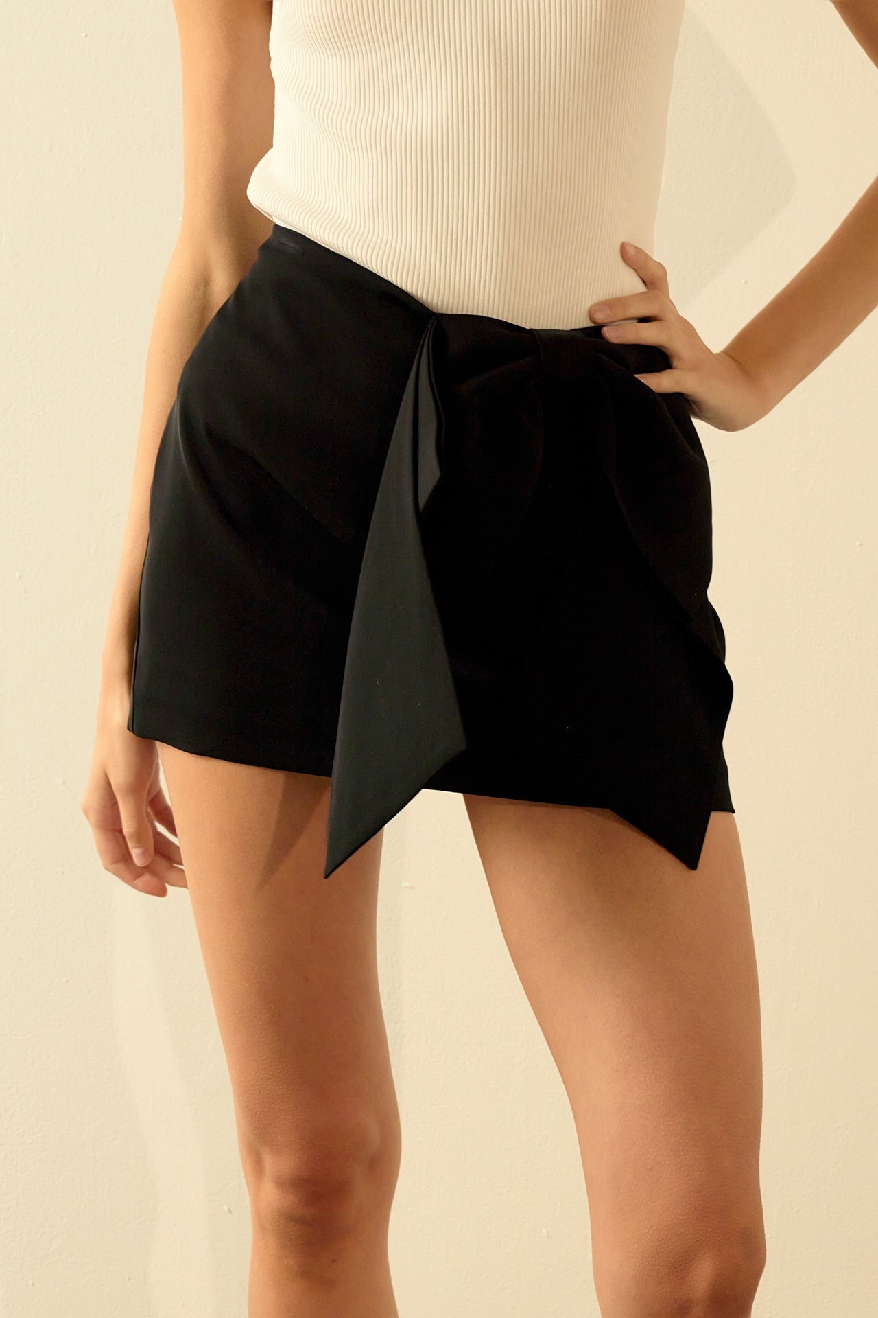 ENDLESS ROSE - Bow Mini Skort - SKORTS available at Objectrare