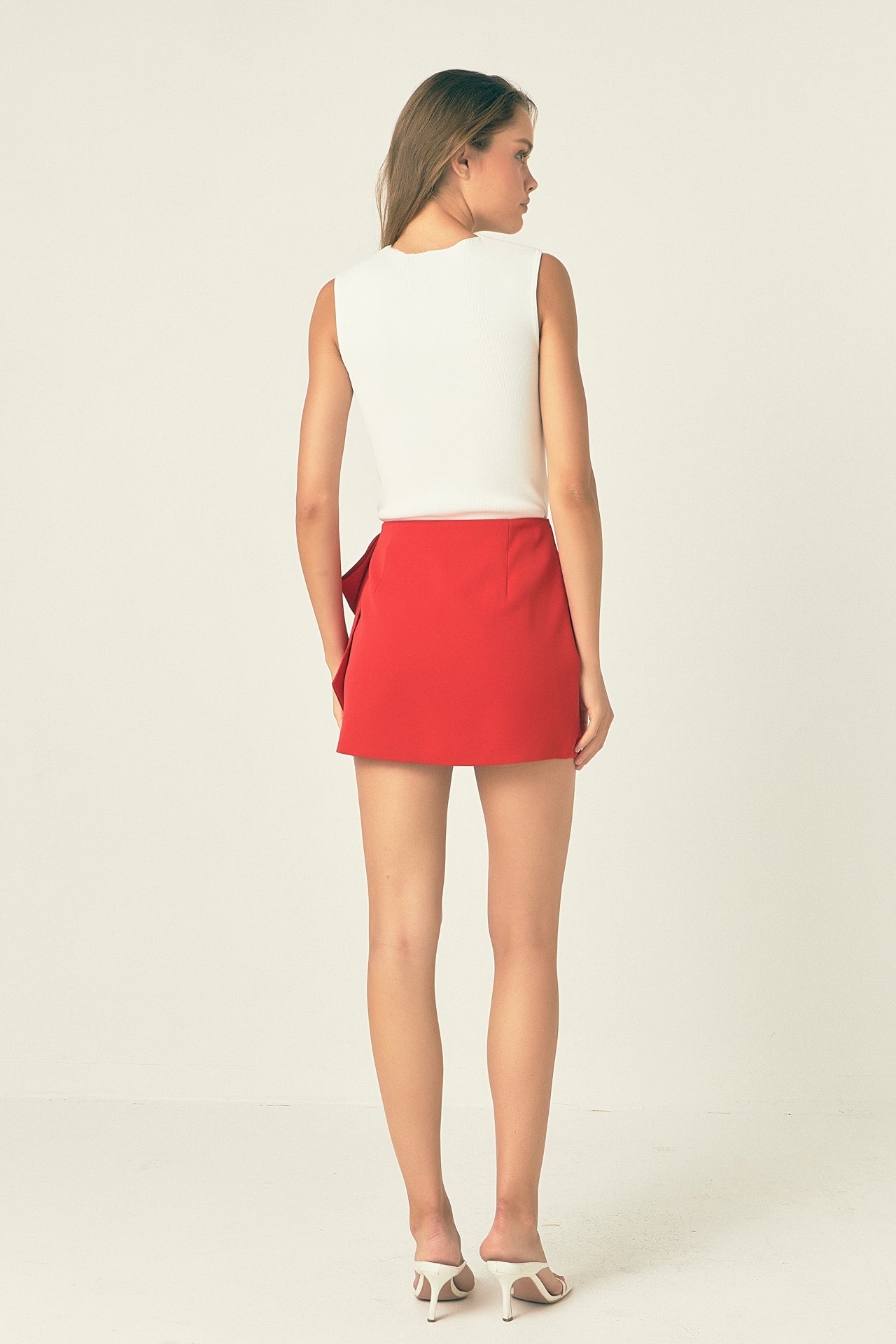 ENDLESS ROSE - Bow Mini Skort - SKORTS available at Objectrare