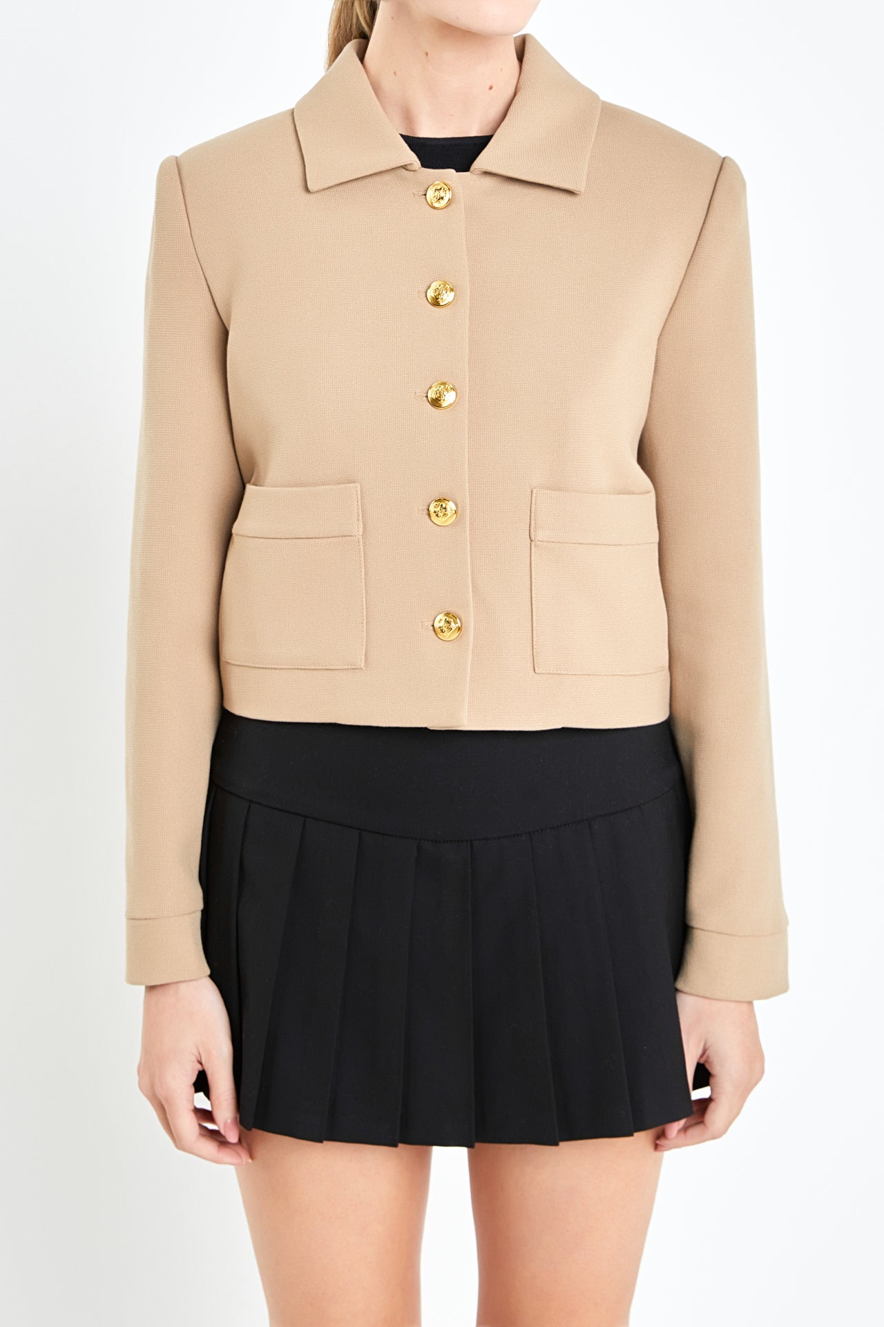 ENGLISH FACTORY - Relaxed Collared Jacket - JACKETS available at Objectrare