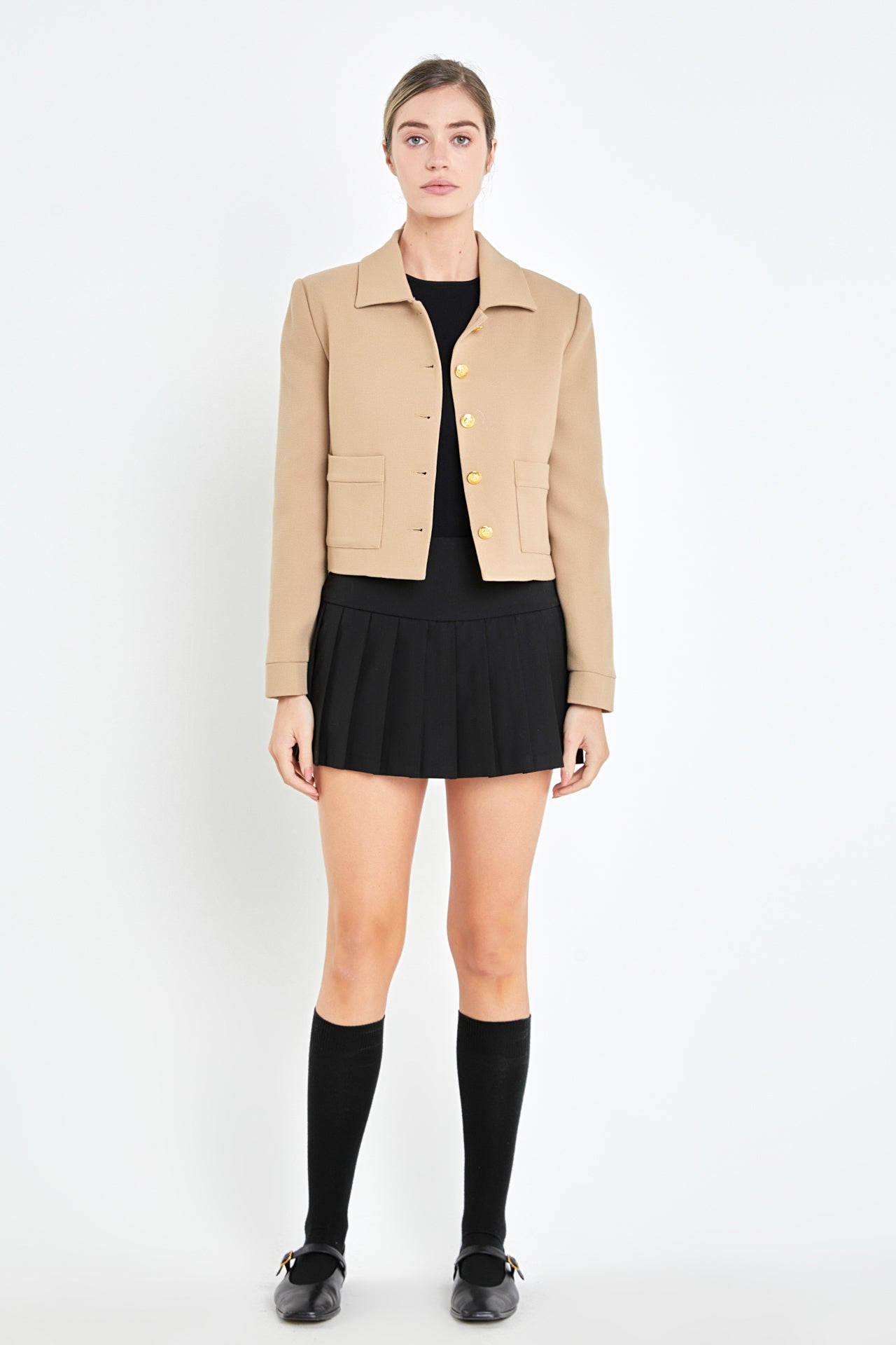 ENGLISH FACTORY - Relaxed Collared Jacket - JACKETS available at Objectrare