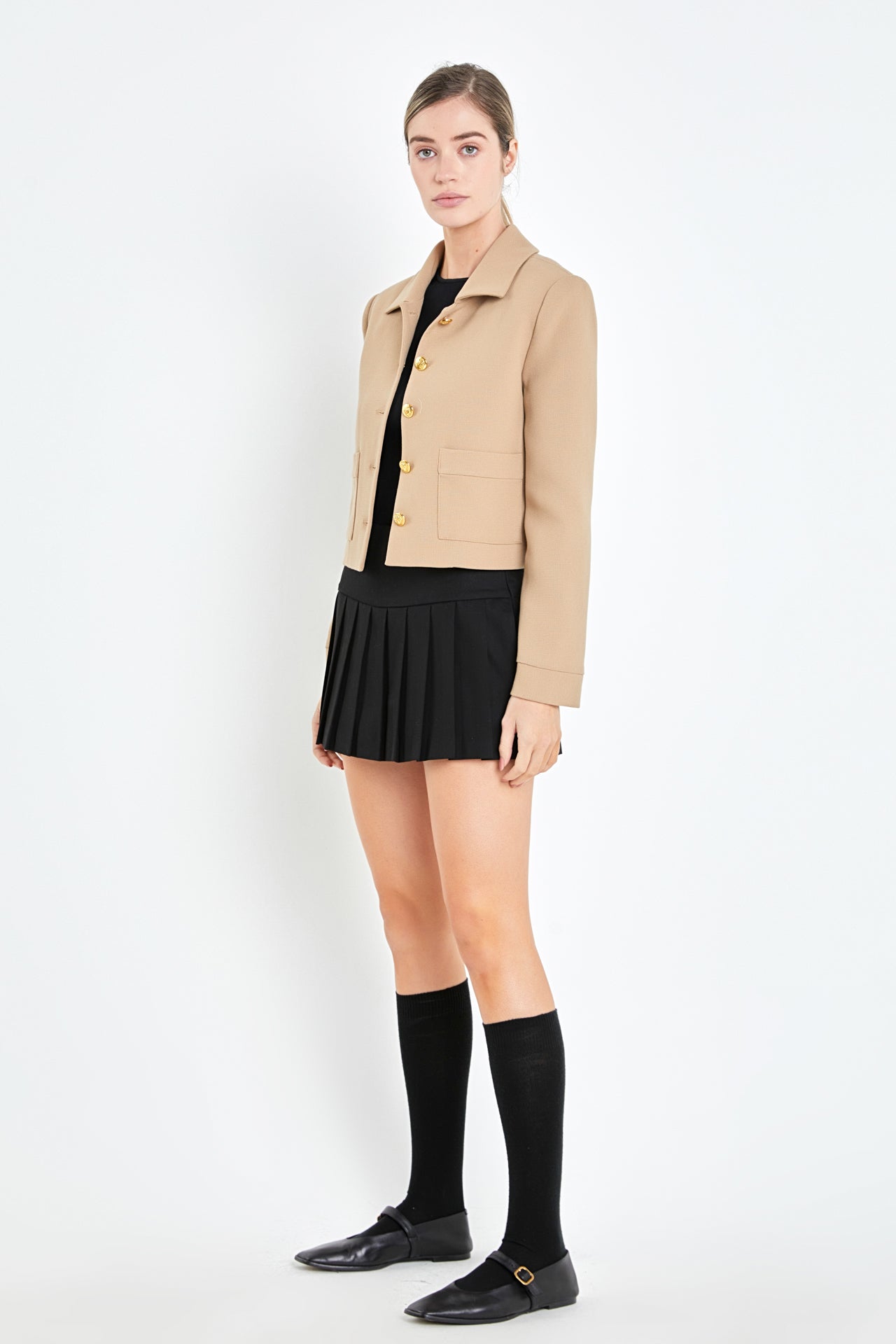 ENGLISH FACTORY - Relaxed Collared Jacket - JACKETS available at Objectrare