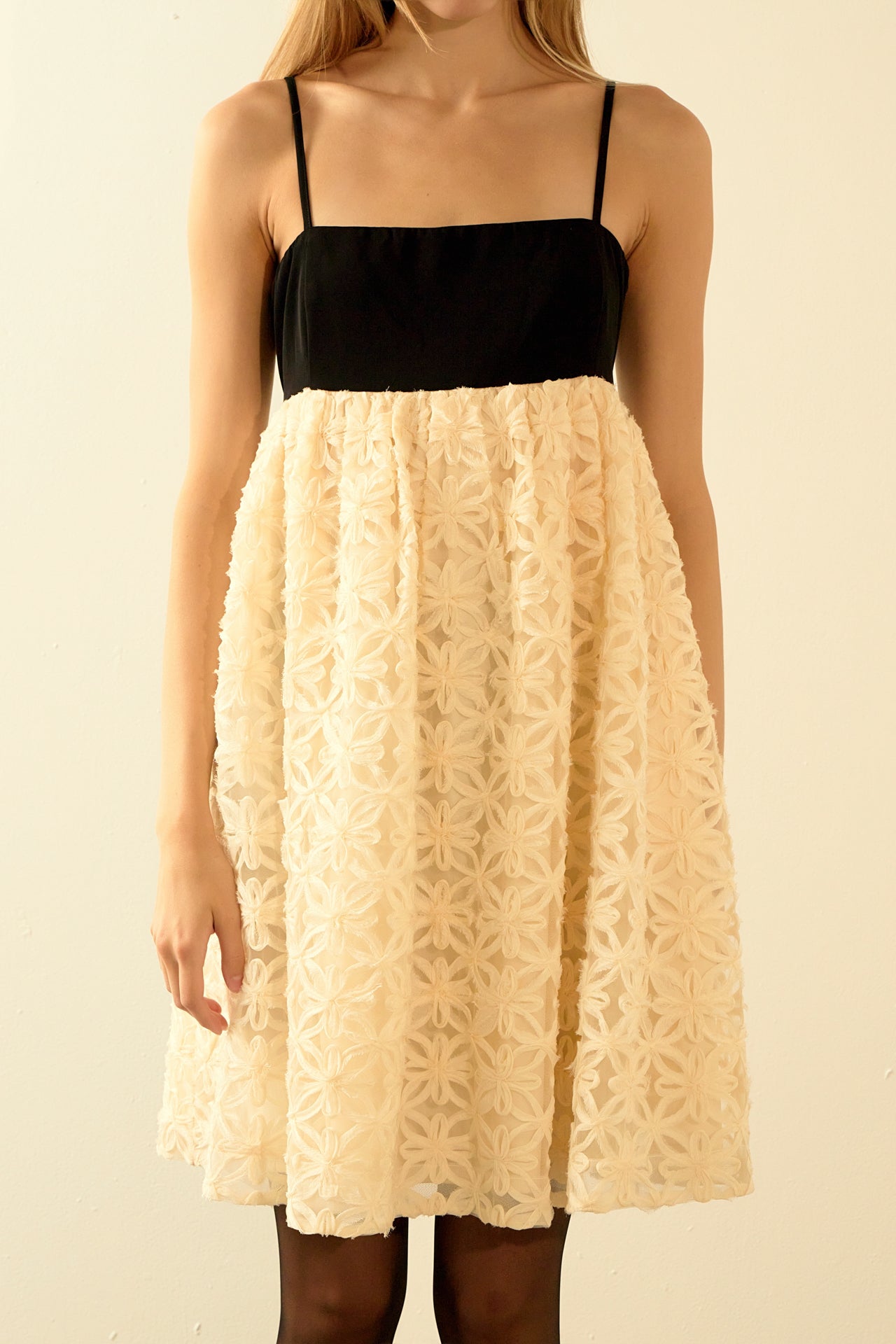ENDLESS ROSE - Floral Lace Mini Dress - DRESSES available at Objectrare