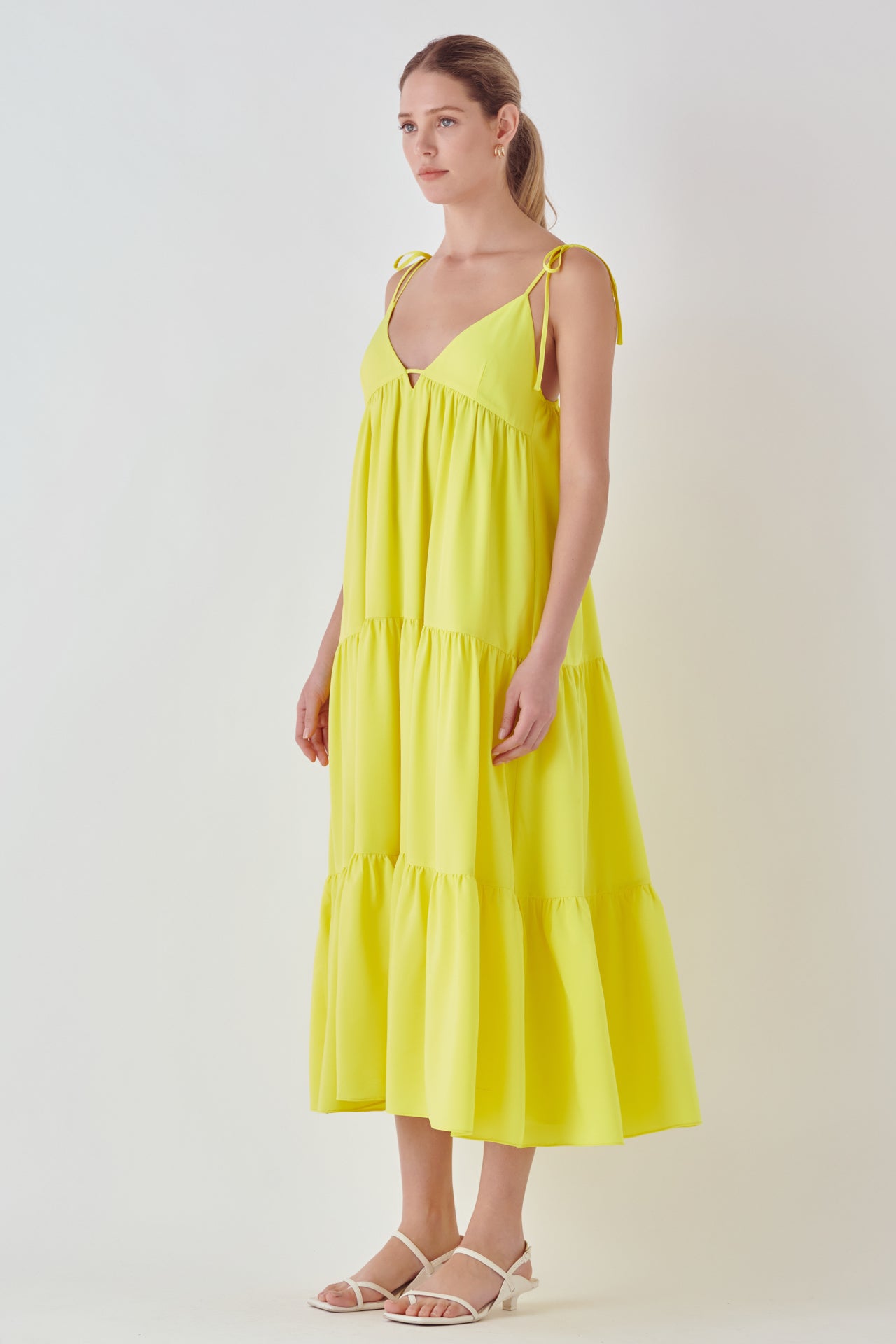 ENDLESS ROSE - Spaghetti Tie Maxi Dress - DRESSES available at Objectrare