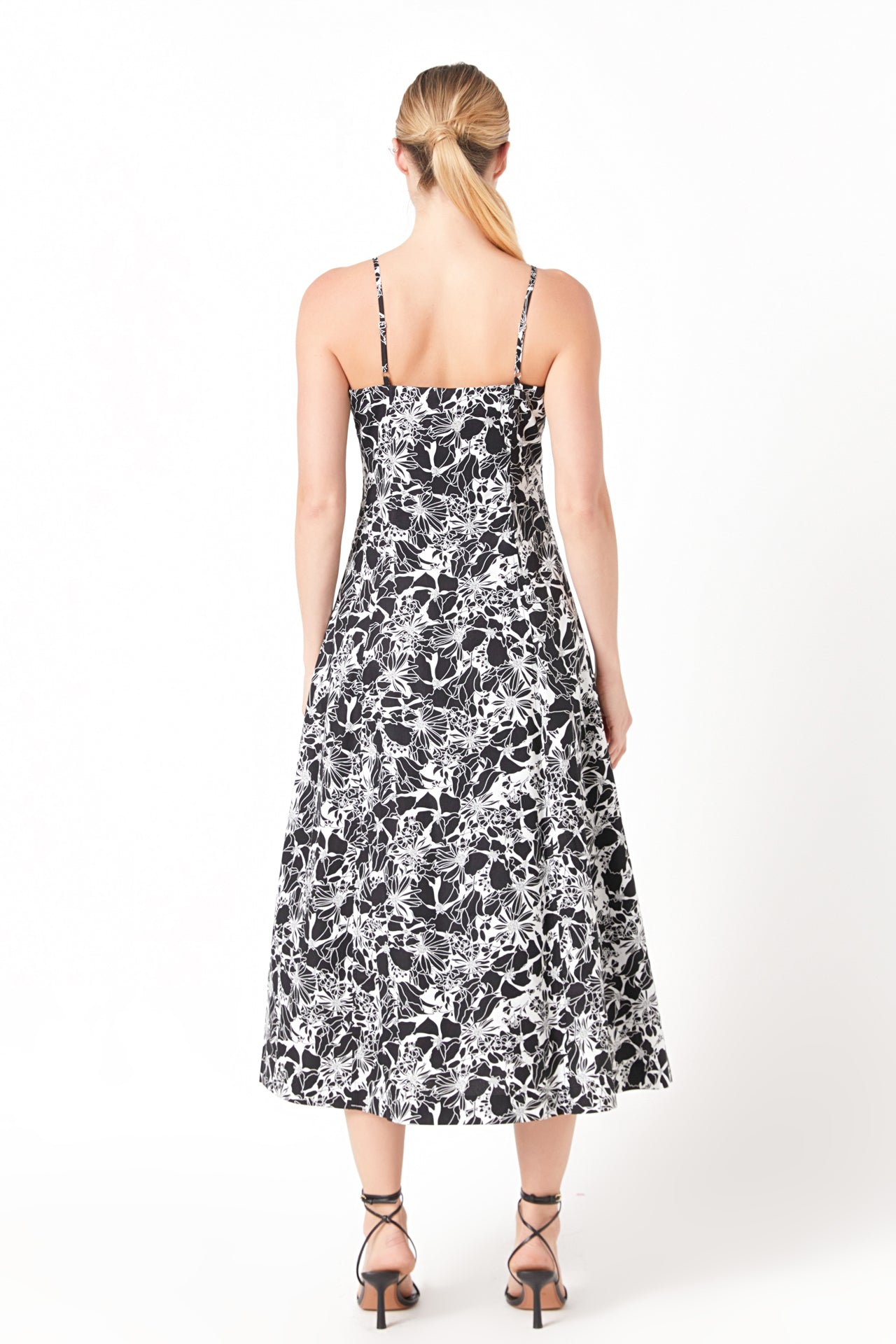 ENDLESS ROSE - Printed Cotton Maxi Dress - DRESSES available at Objectrare