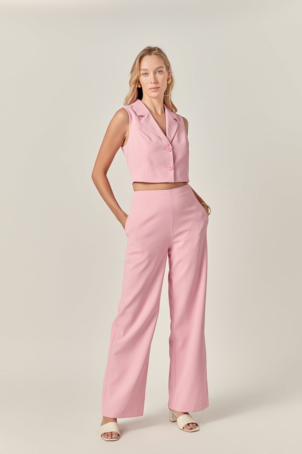 MARSY - Blazer Open Front Jumpsuit - JUMPSUITS available at Objectrare
