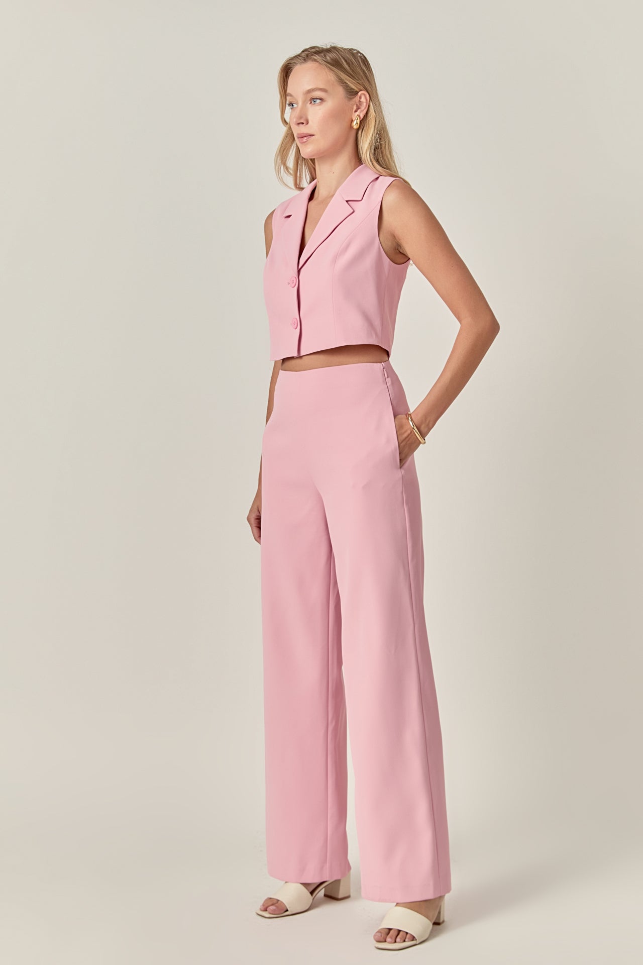 MARSY - Blazer Open Front Jumpsuit - JUMPSUITS available at Objectrare