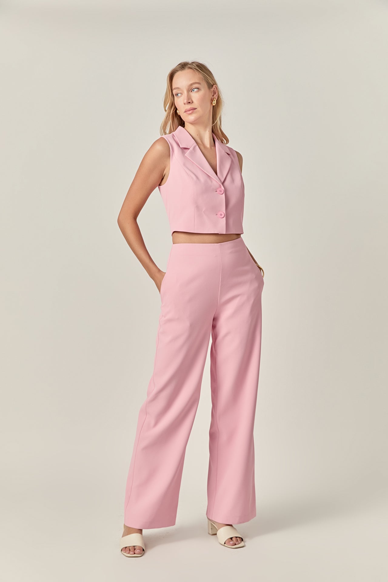 MARSY - Blazer Open Front Jumpsuit - JUMPSUITS available at Objectrare