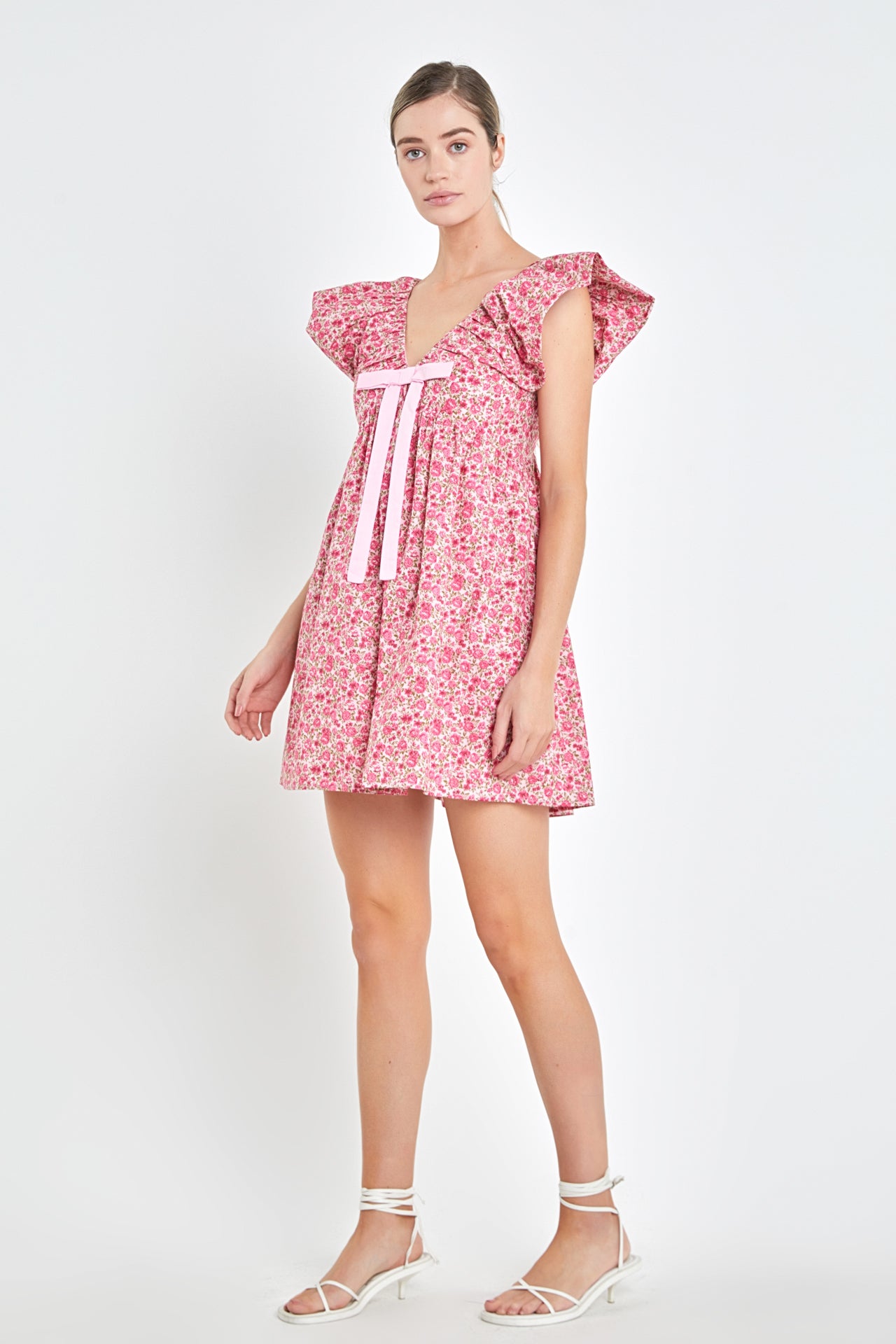 ENDLESS ROSE - Blouson Shoulder Mini Dress - DRESSES available at Objectrare