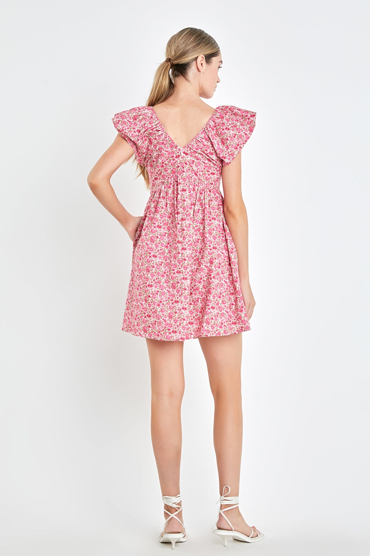 ENDLESS ROSE - Blouson Shoulder Mini Dress - DRESSES available at Objectrare