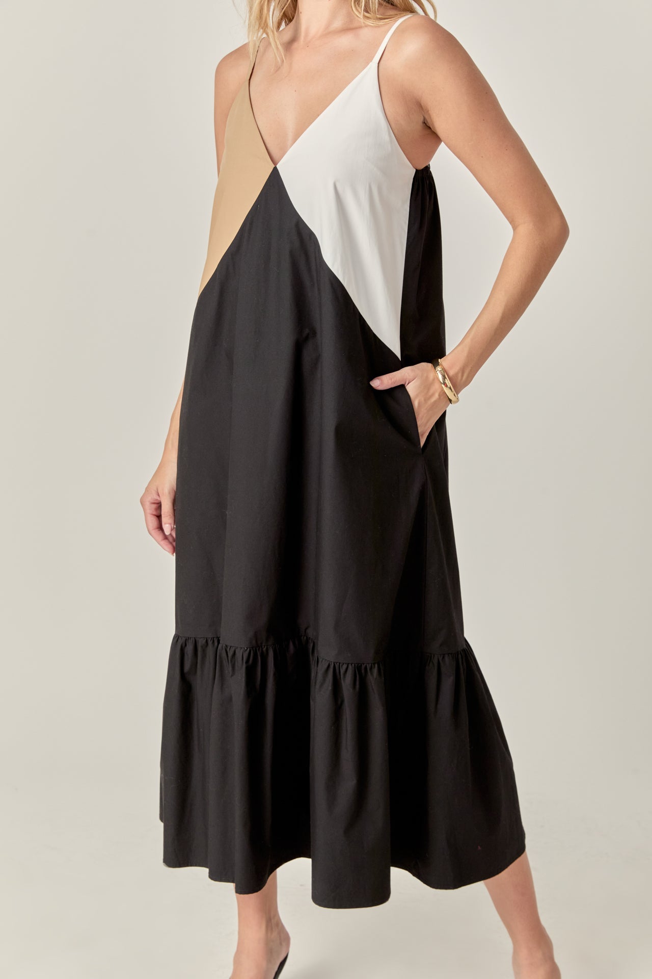 Color Block Maxi Dress