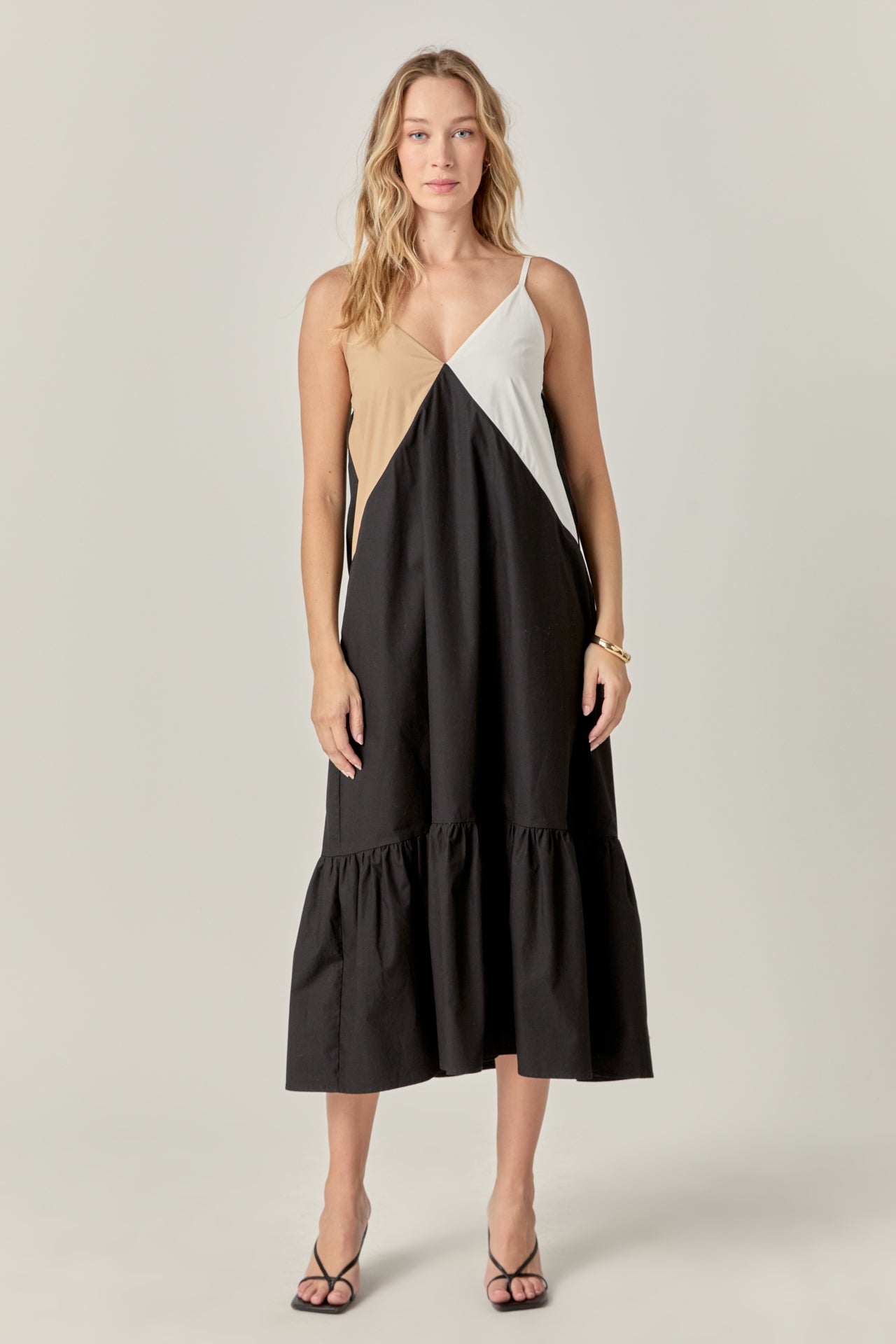 Color Block Maxi Dress