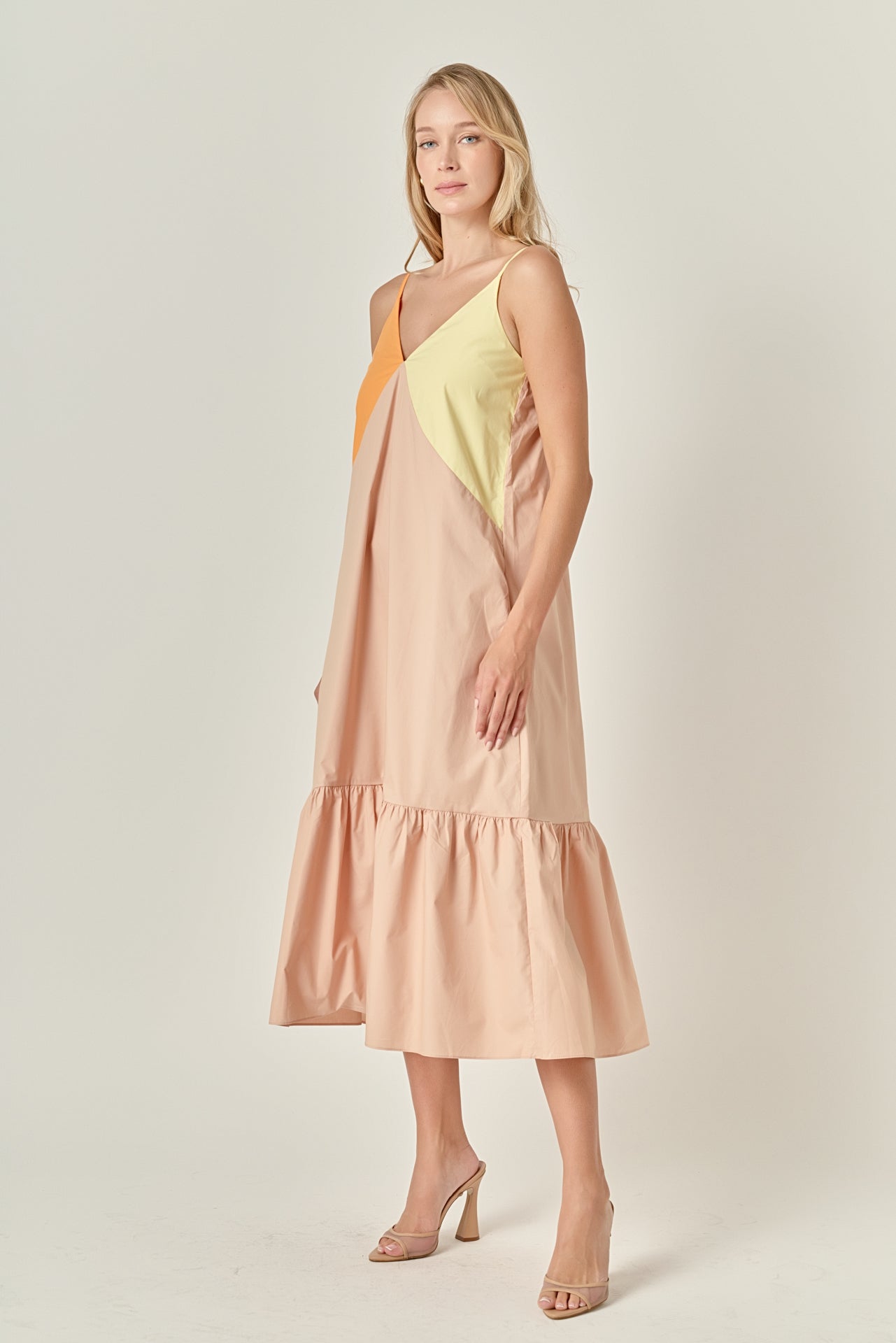 Color Block Maxi Dress