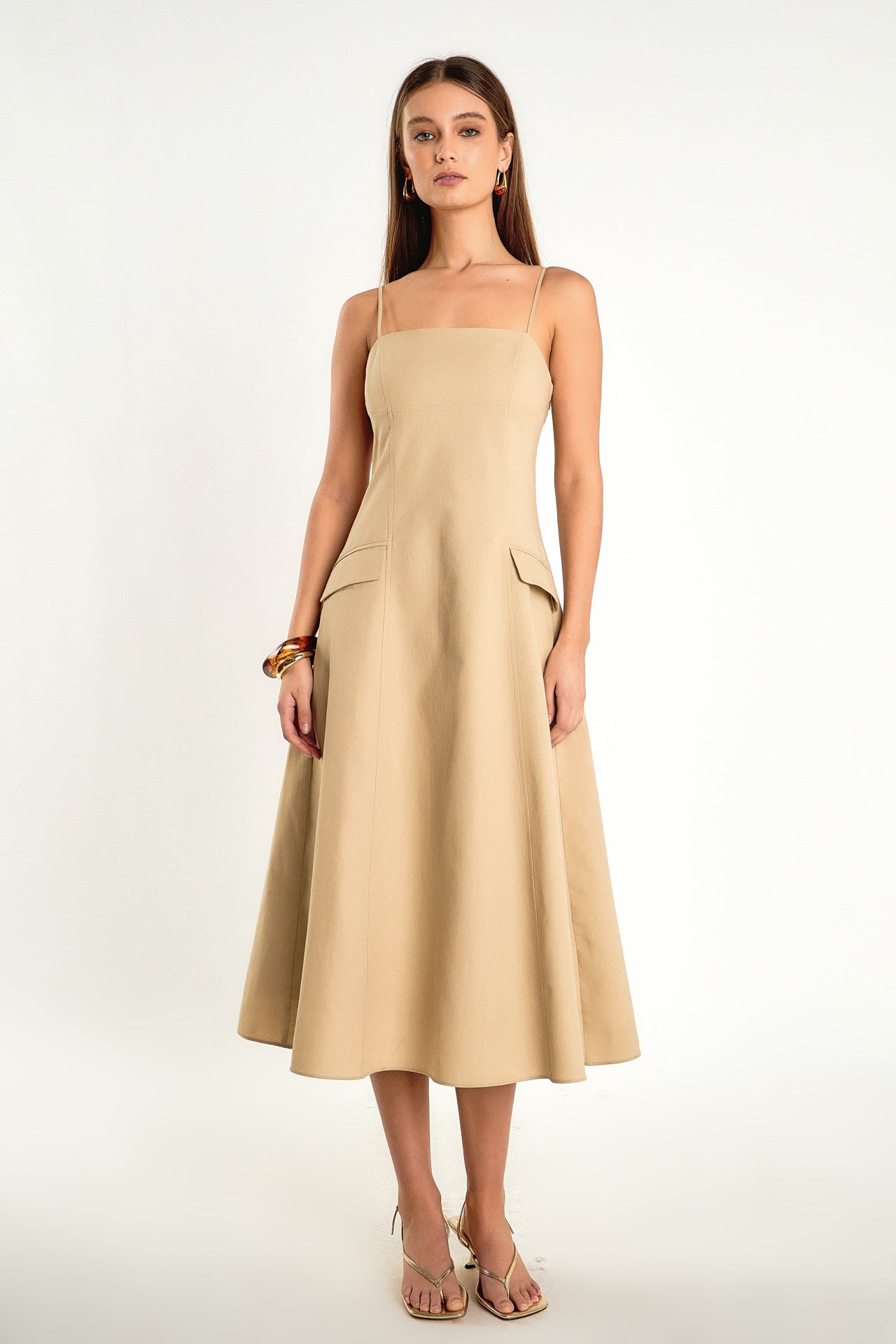 ENDLESS ROSE - Savannah Linen Sleeveless Maxi Dress - DRESSES available at Objectrare
