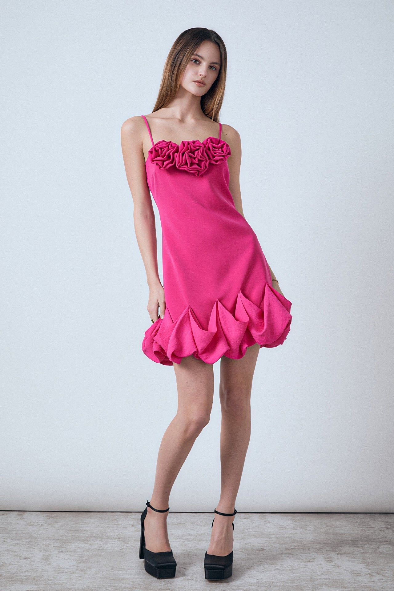ENDLESS ROSE - Rose Bubble Mini Dress - DRESSES available at Objectrare