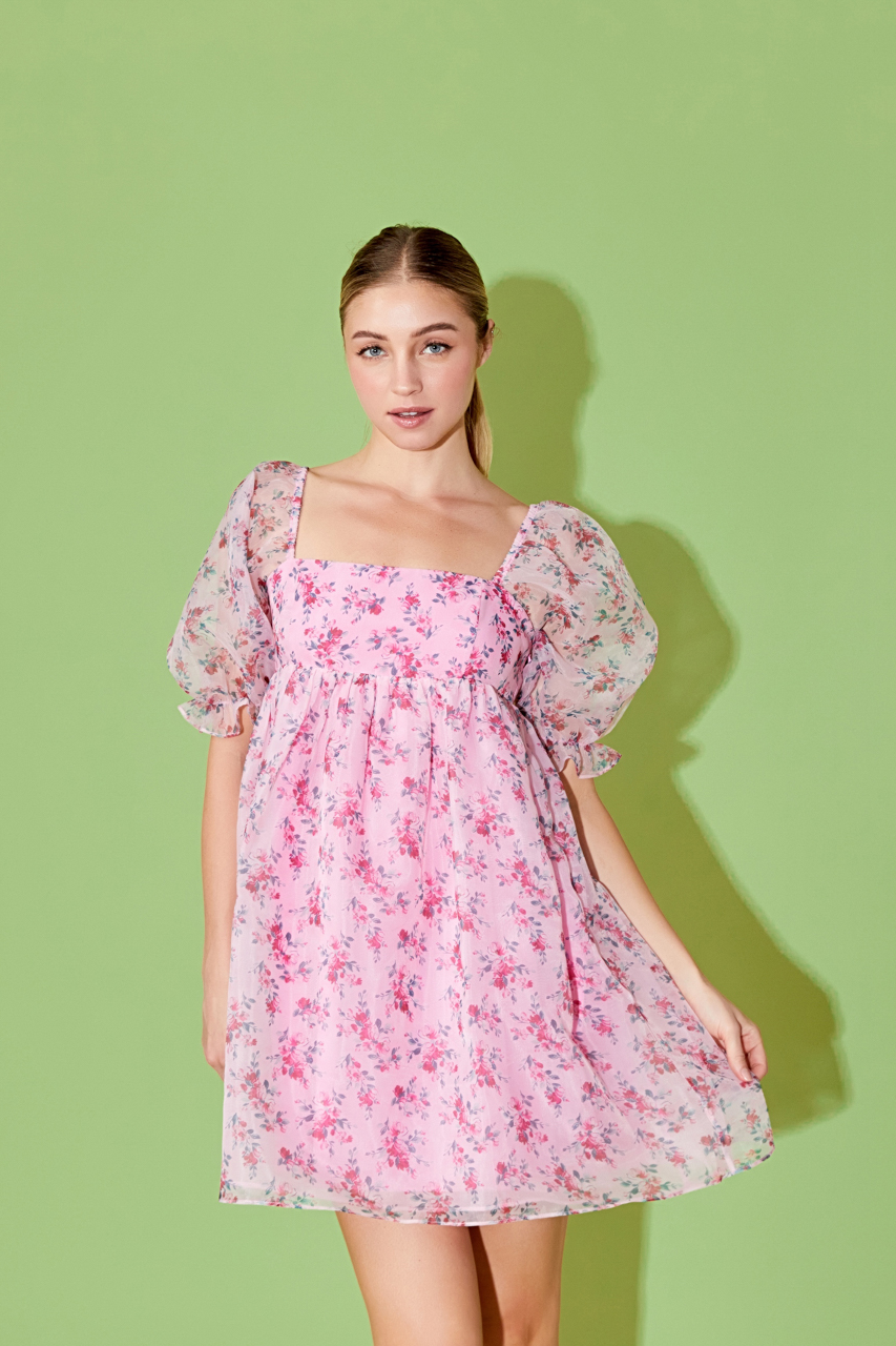ENDLESS ROSE - Organza Baby Doll Dress - DRESSES available at Objectrare