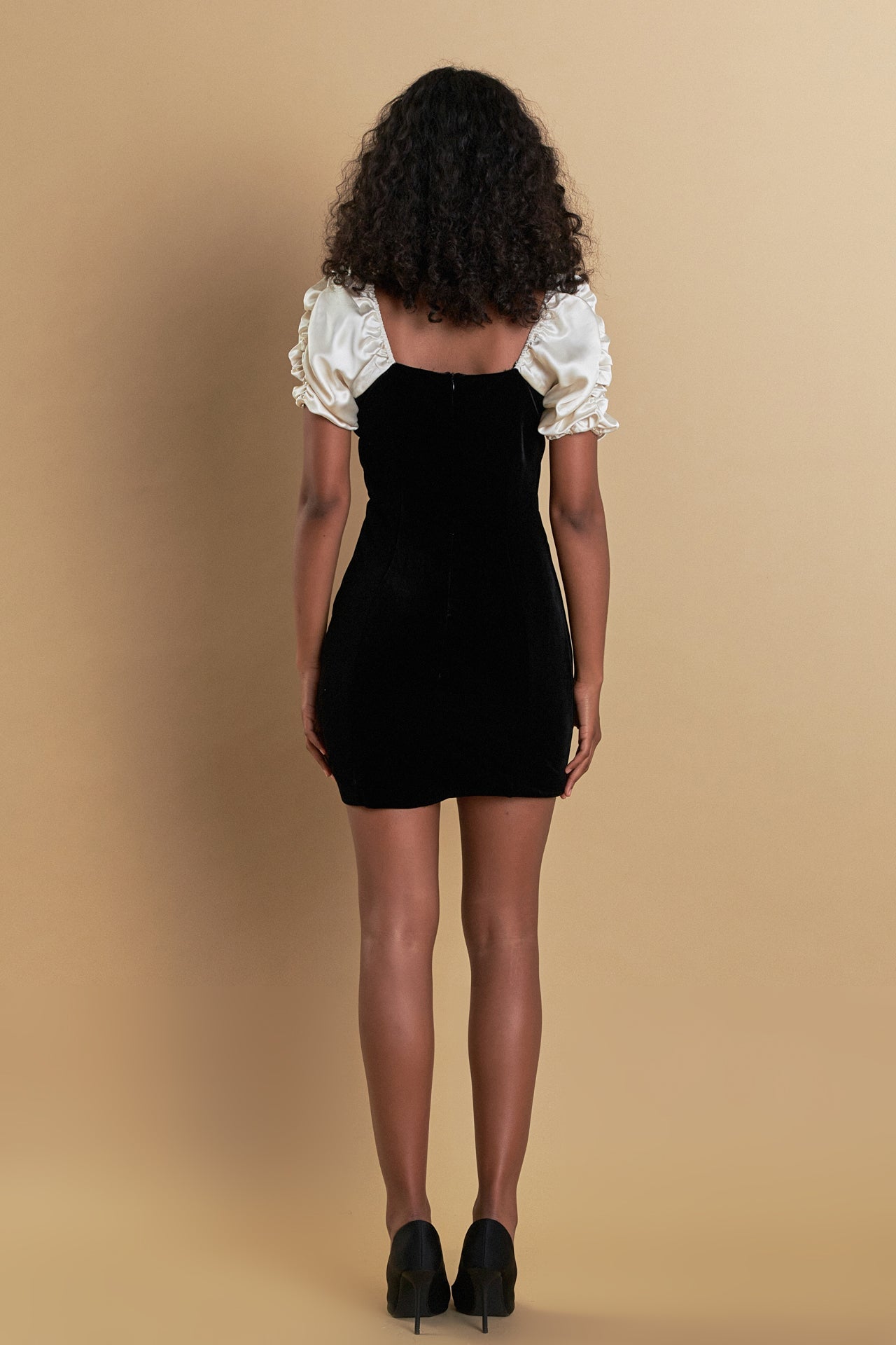ENDLESS ROSE - White Combo Mini Dress - DRESSES available at Objectrare