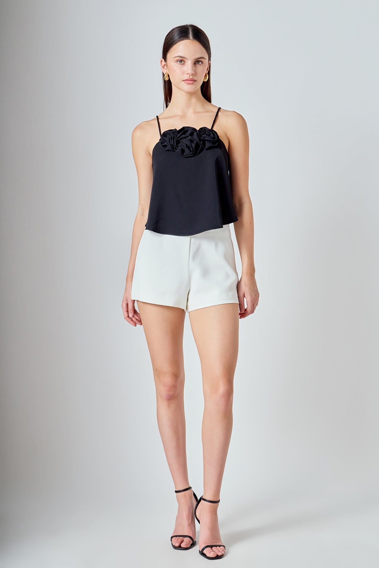 ENDLESS ROSE - Corsage Bow Flowy Top - TOPS available at Objectrare