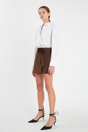 ENDLESS ROSE - Corsage Mini Skirt - SKIRTS available at Objectrare