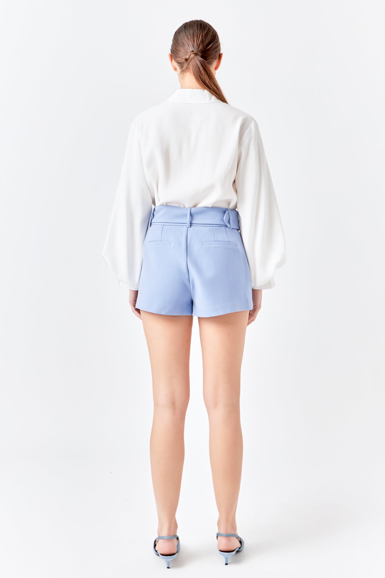 ENDLESS ROSE - Corsage Blouson Collared Top - TOPS available at Objectrare