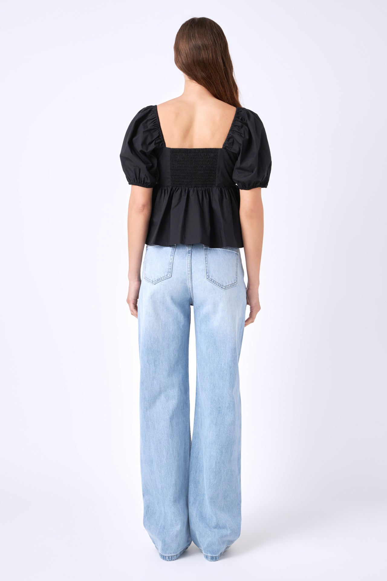 ENGLISH FACTORY - Poplin Corsage Top - TOPS available at Objectrare