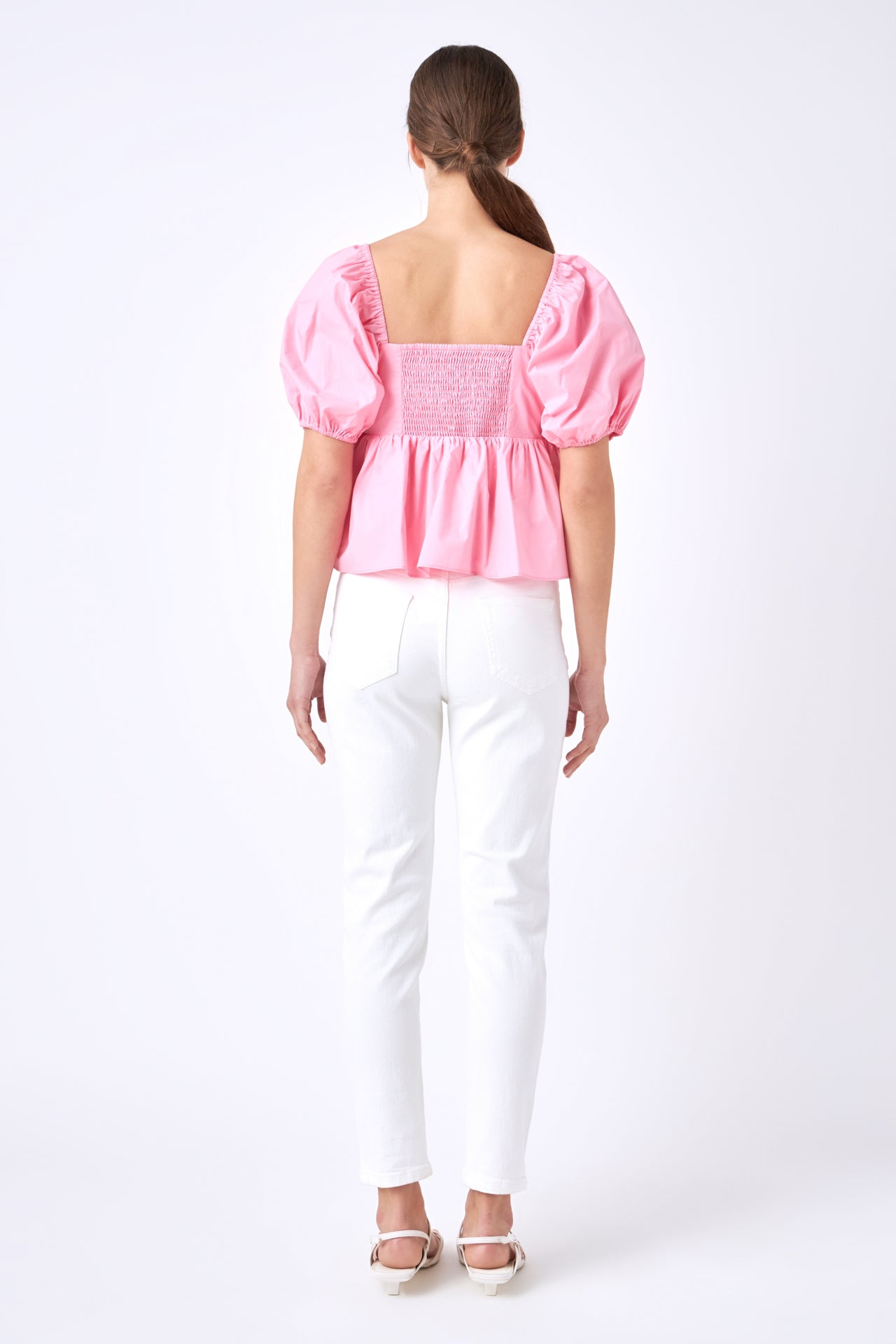 ENGLISH FACTORY - Poplin Corsage Top - TOPS available at Objectrare