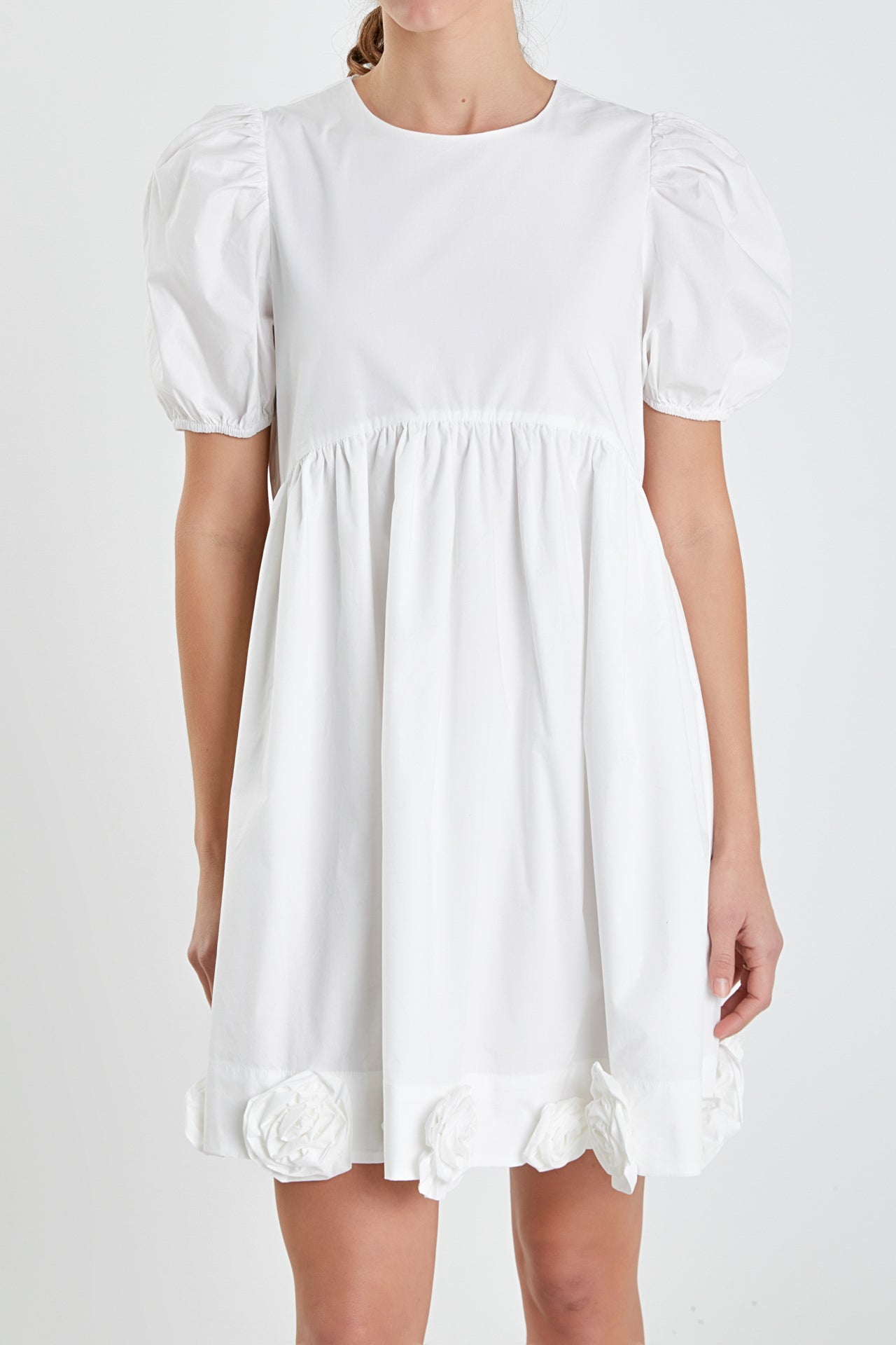 ENGLISH FACTORY - Poplin Corsage Mini Dress - DRESSES available at Objectrare
