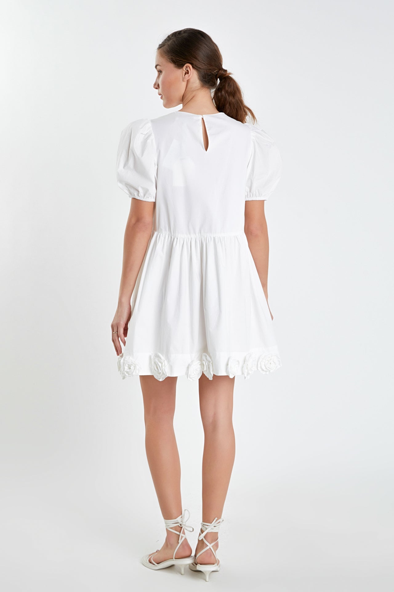 ENGLISH FACTORY - Poplin Corsage Mini Dress - DRESSES available at Objectrare